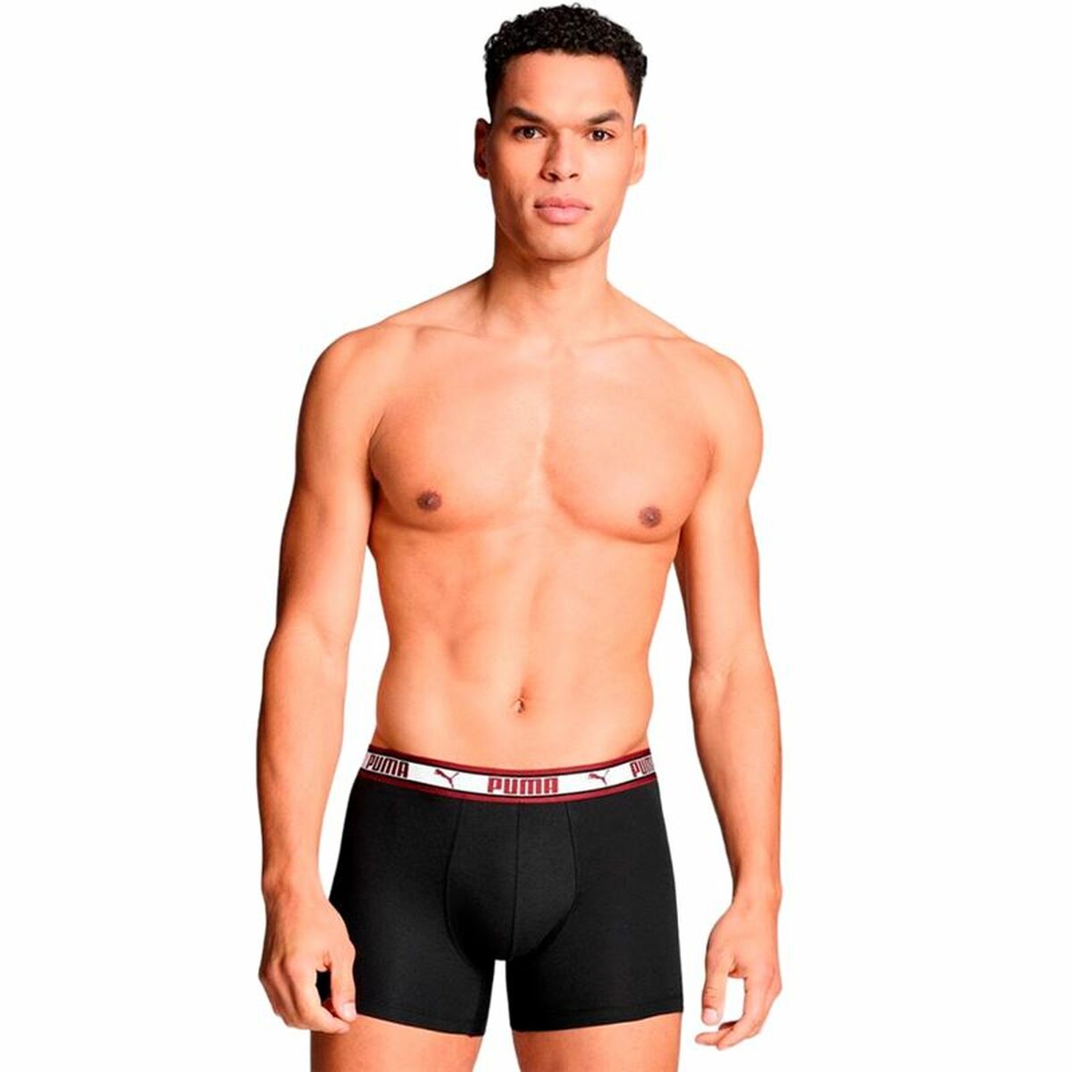 Men's Boxer Shorts Puma Black Red-1