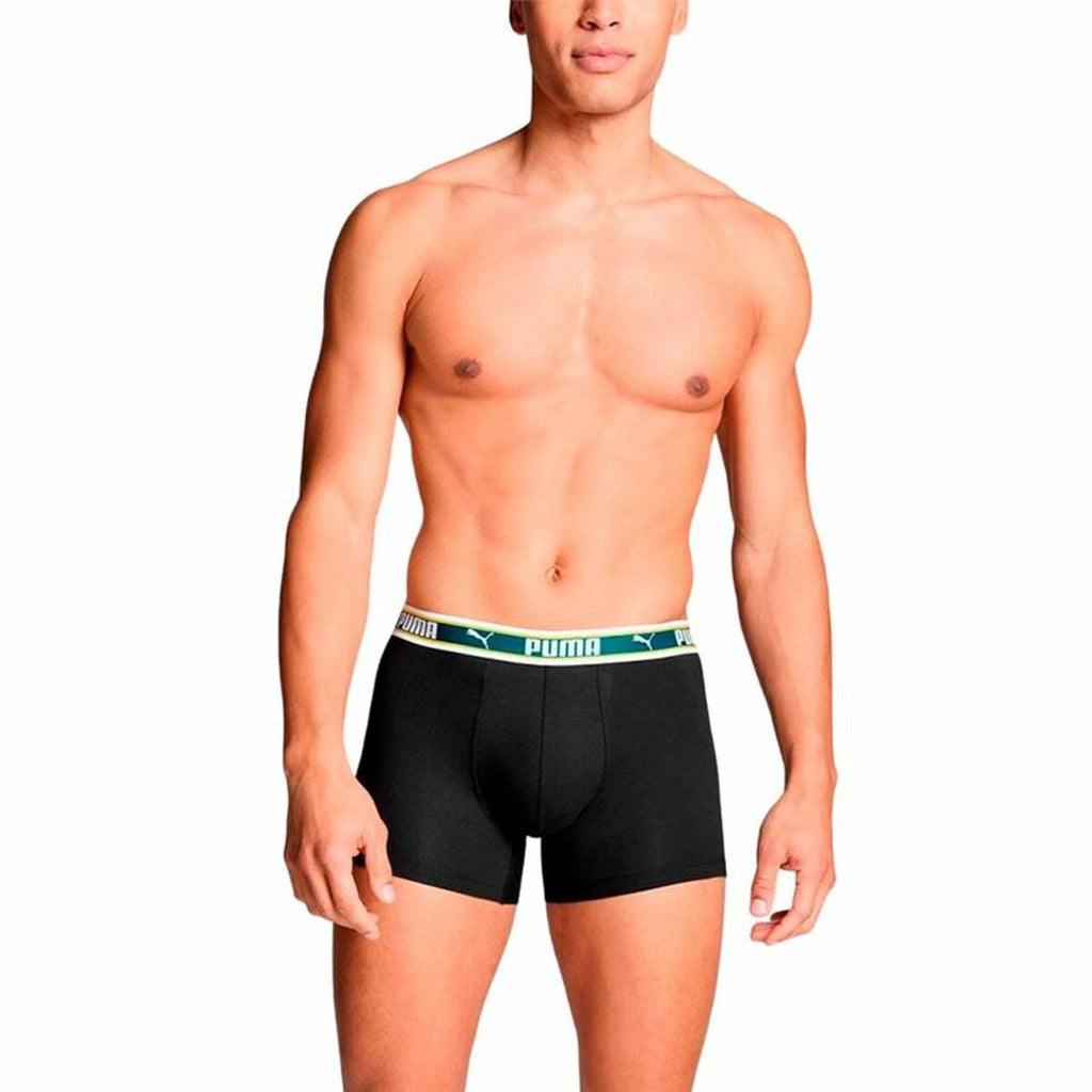 Men's Boxer Shorts Puma Green-1