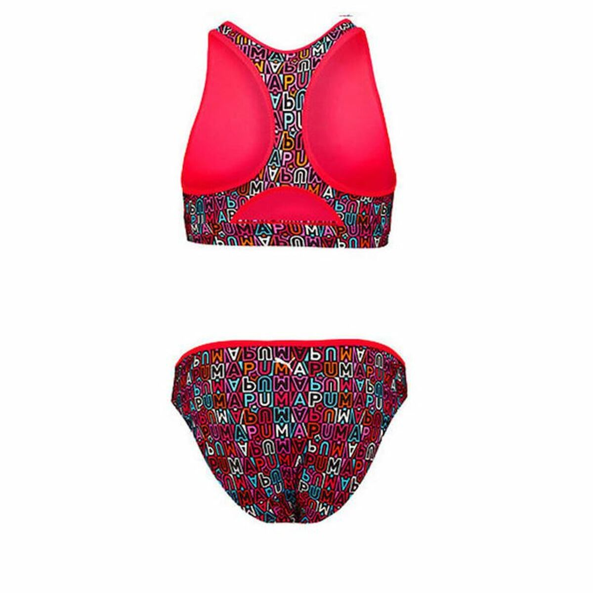 Bikini Bottoms For Girls Puma Printed Set Red-3