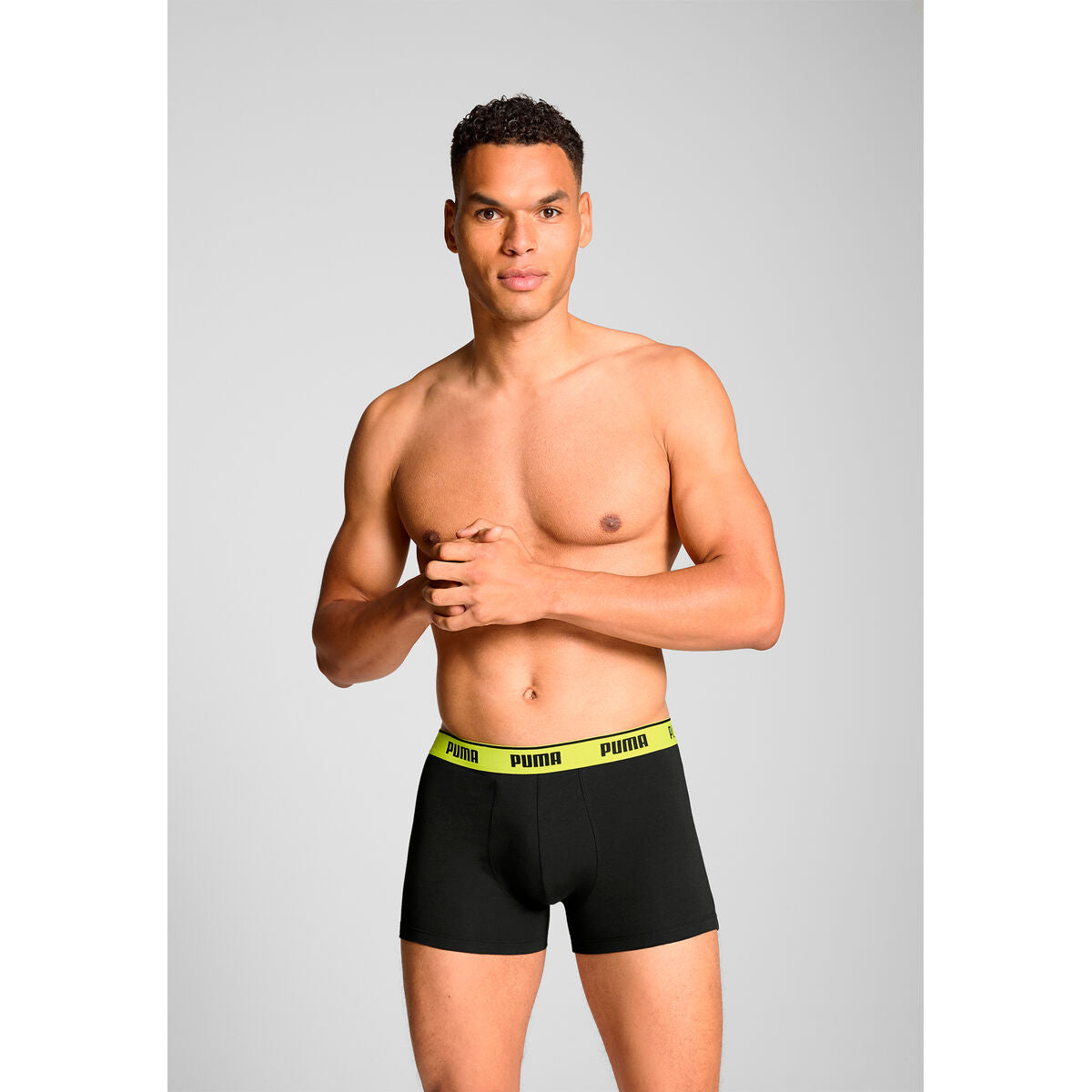 Men's Boxer Shorts Puma 701234187 006 Black 3 Units-5