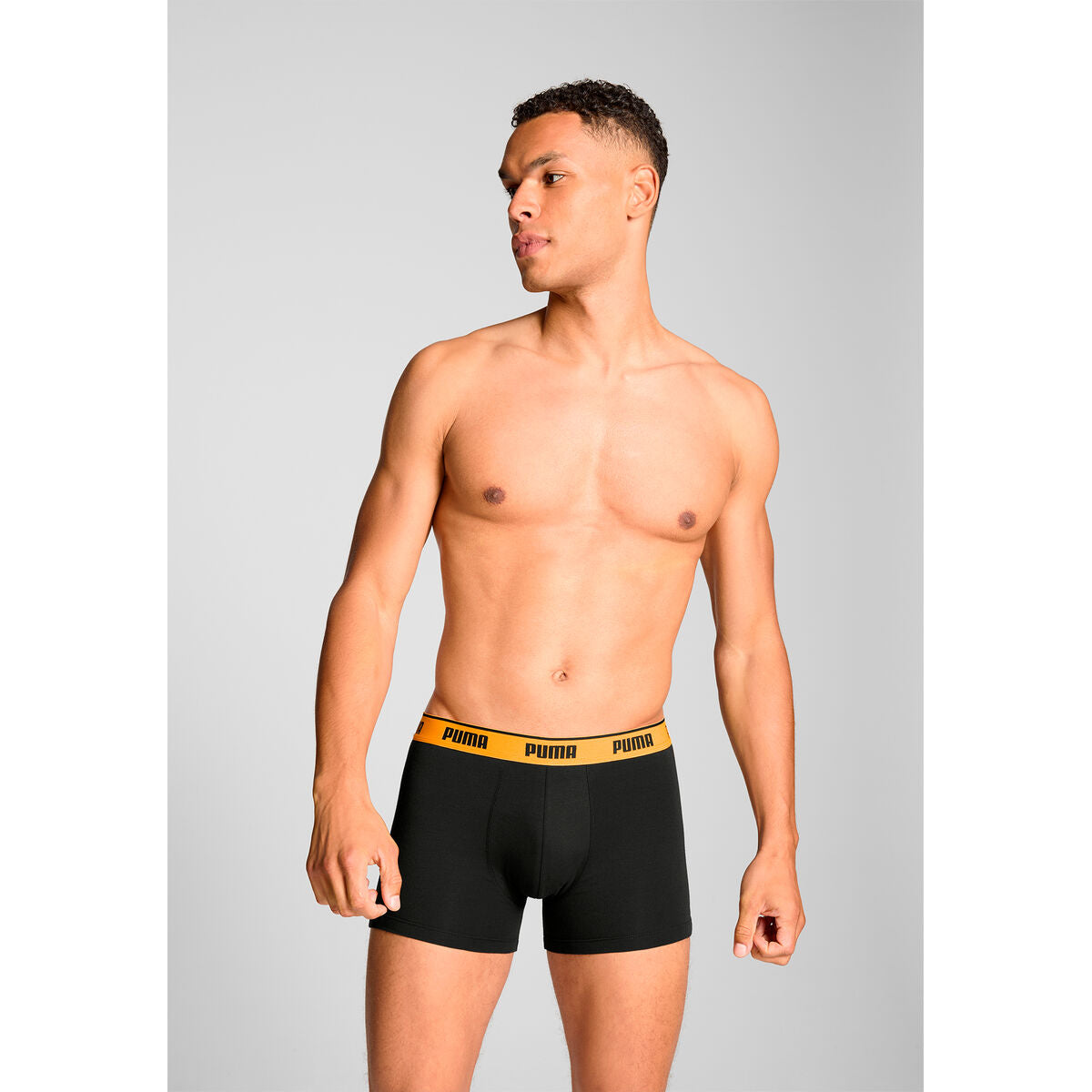 Men's Boxer Shorts Puma 701234187 006 Black 3 Units-4