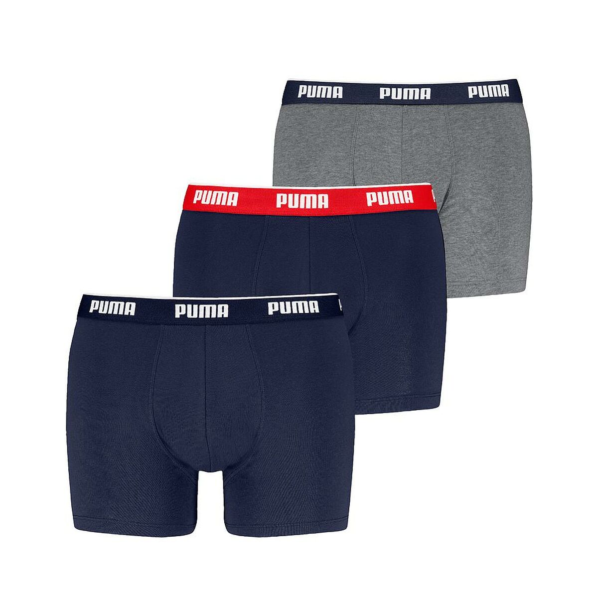 Men's Boxer Shorts Puma 701234187 005 Grey 3 Units-0
