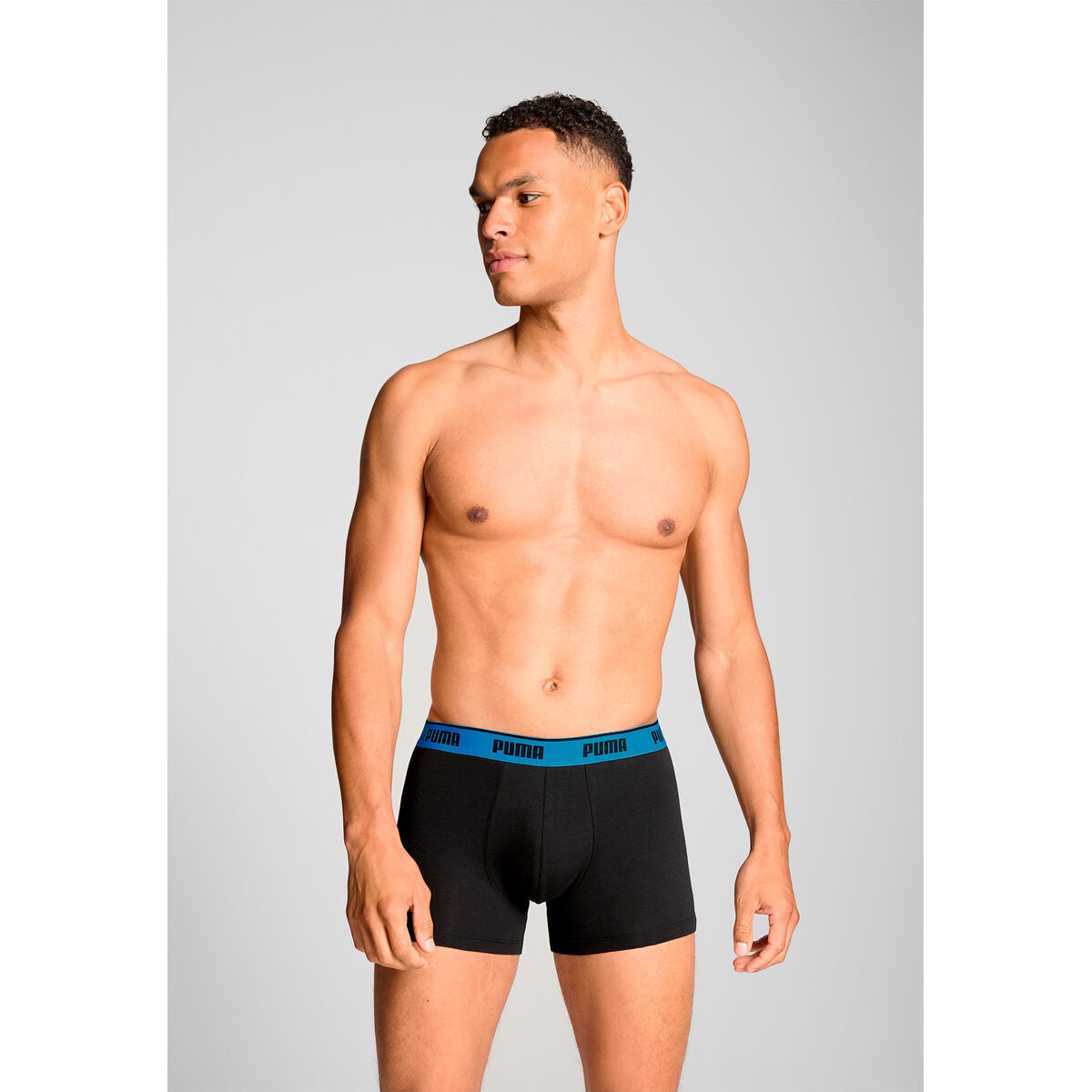 Men's Boxer Shorts Puma 701234187 005 Grey 3 Units-5