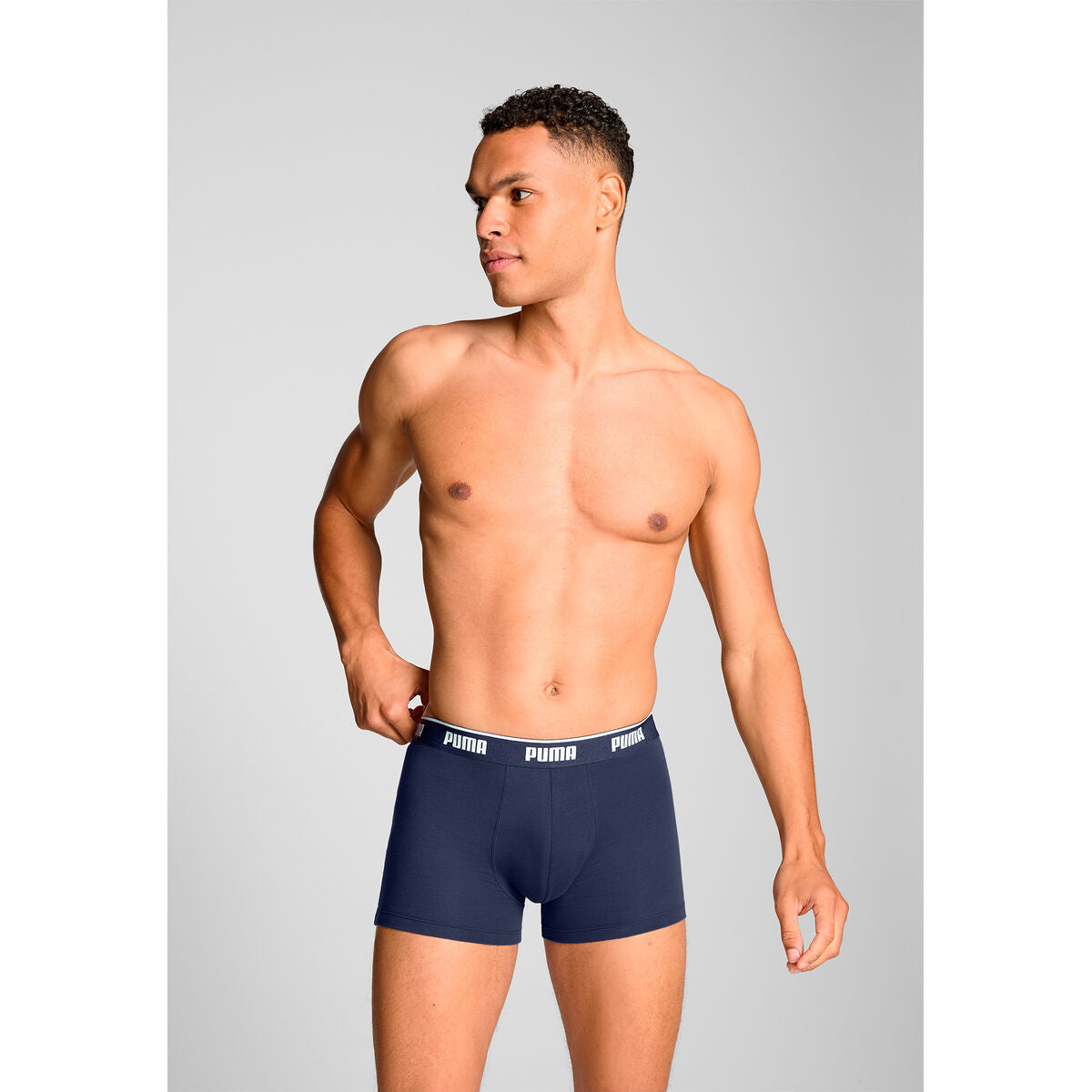 Men's Boxer Shorts Puma 701234187 005 Grey 3 Units-4