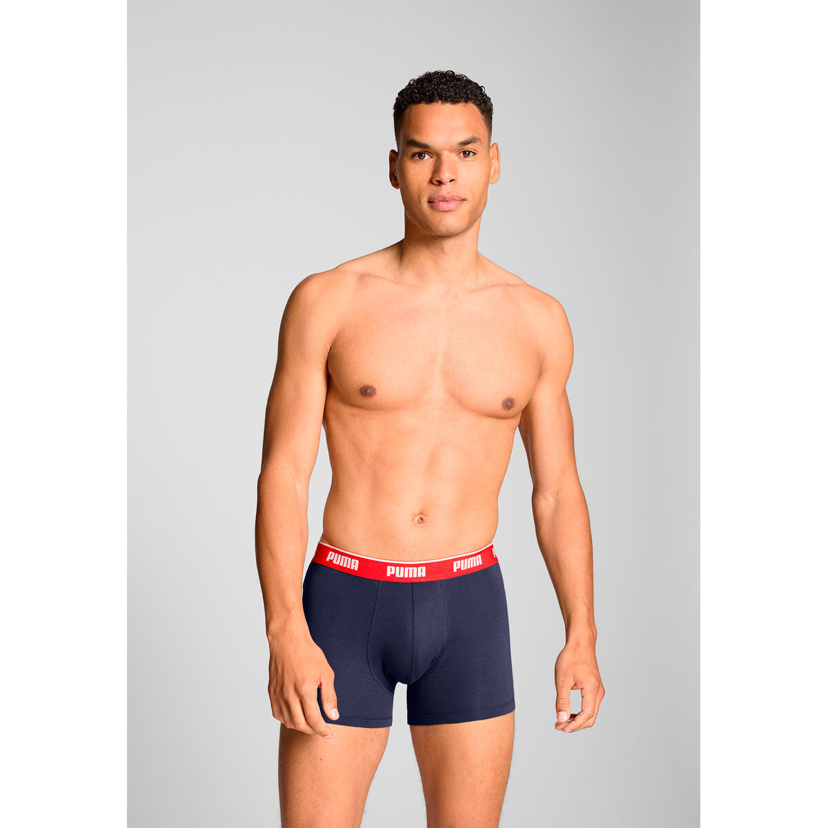 Men's Boxer Shorts Puma 701234187 005 Grey 3 Units-3