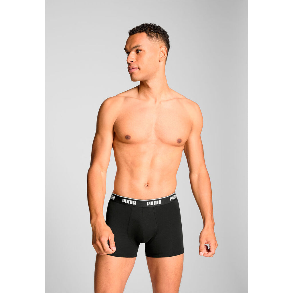 Men's Boxer Shorts Puma 701234187 001 Black 3 Units-3