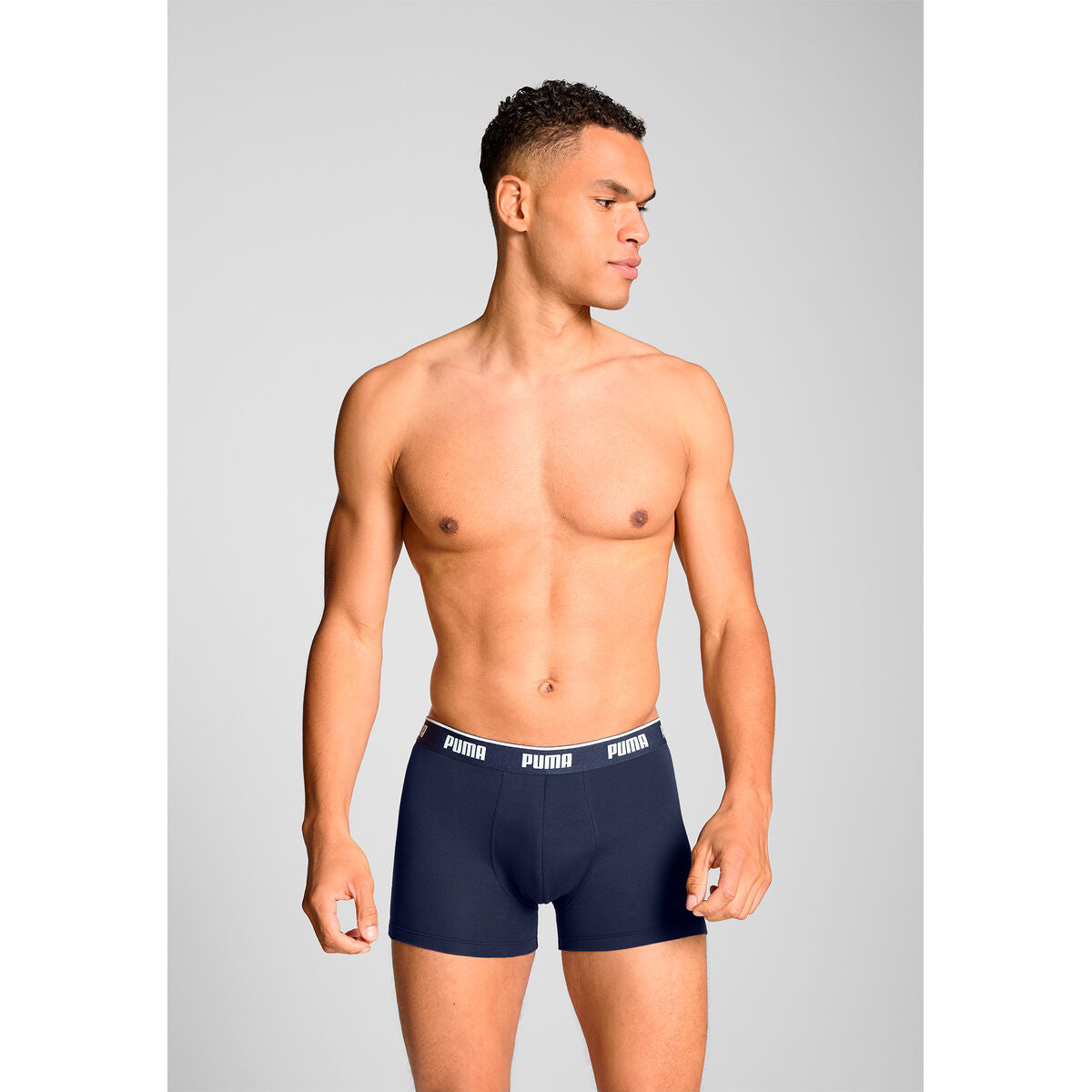 Men's Boxer Shorts Puma 701234187 004 Blue 3 Units-3