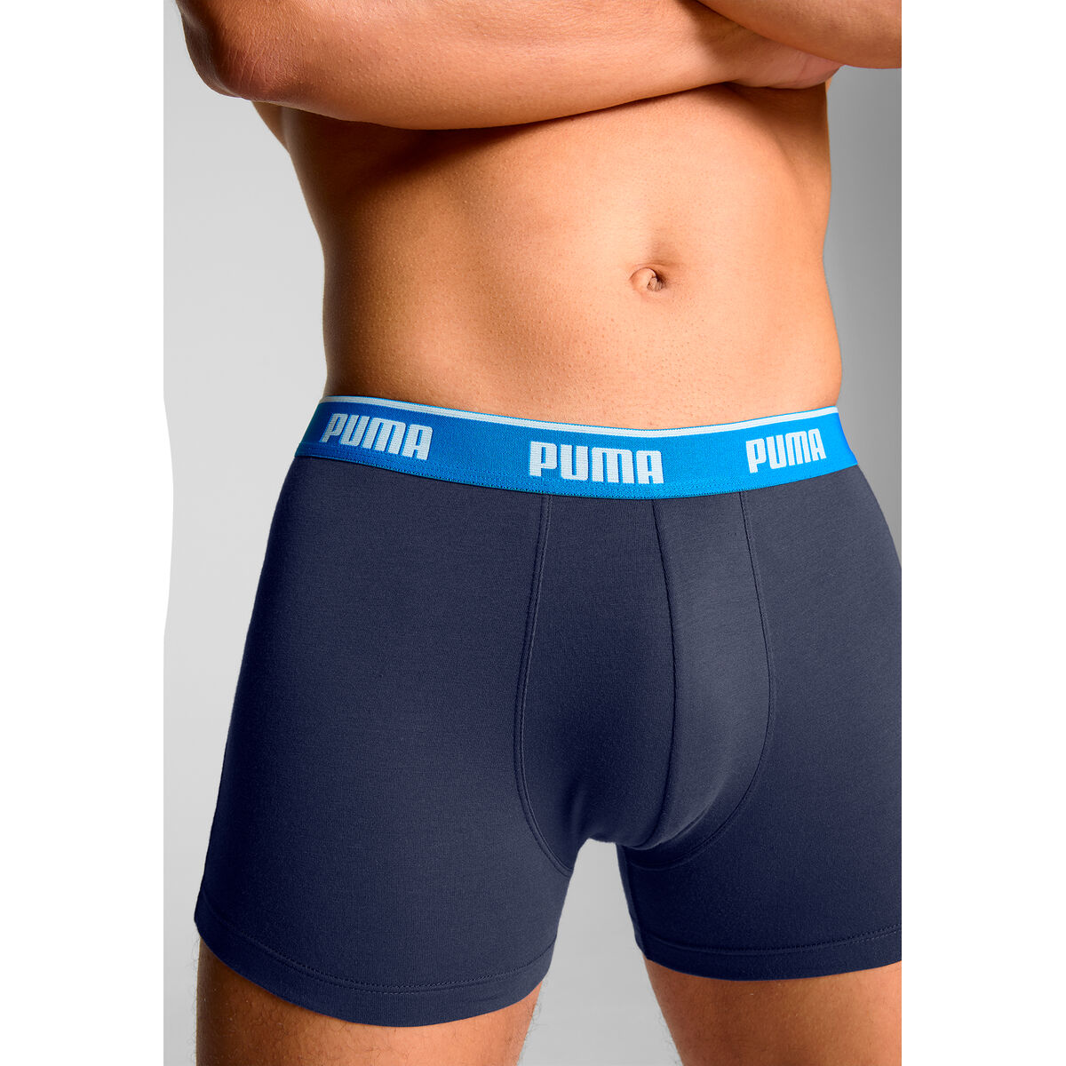Men's Boxer Shorts Puma 701234187 004 Blue 3 Units-2