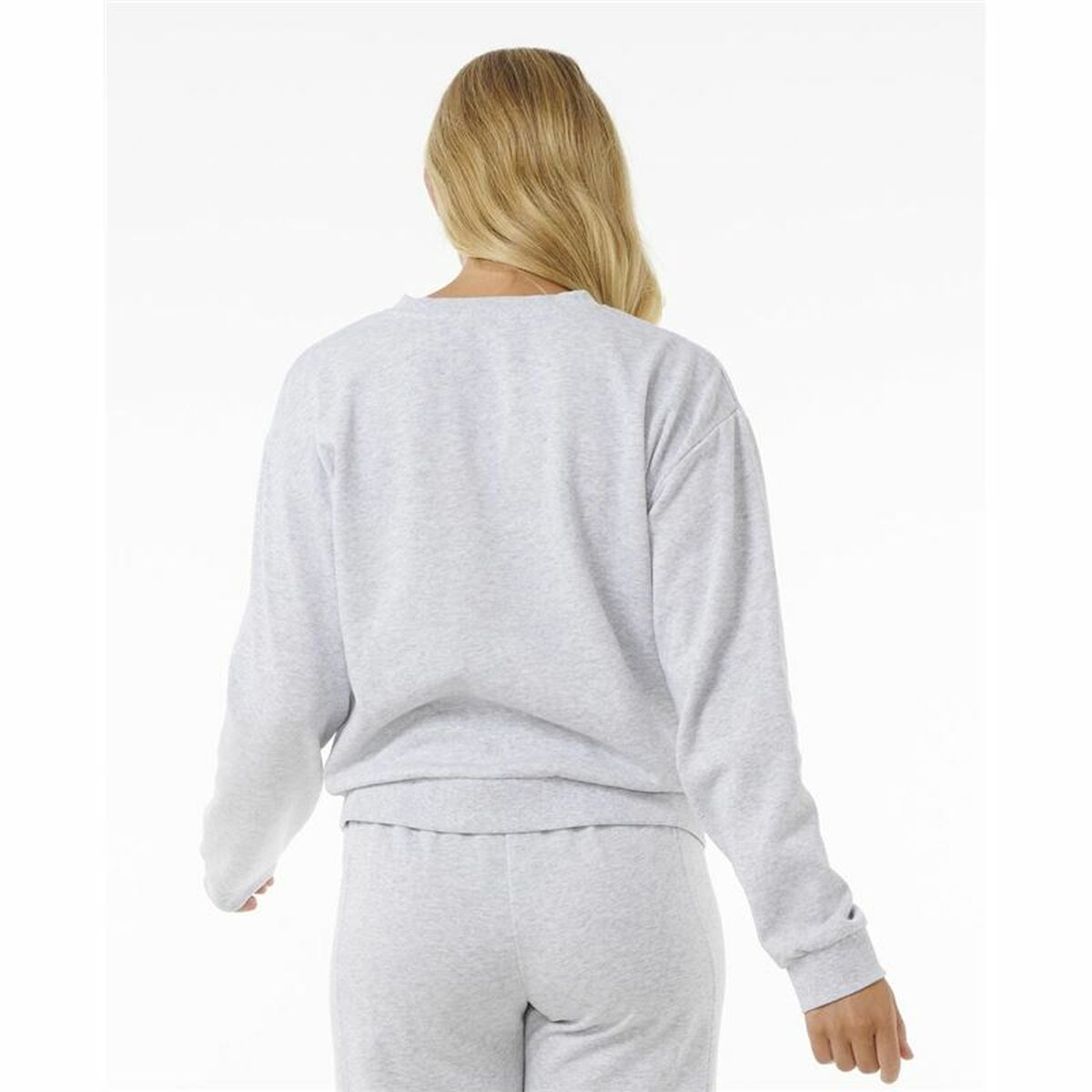 Women’s Sweatshirt without Hood Rip Curl High Tide Surf Crew Grey-4