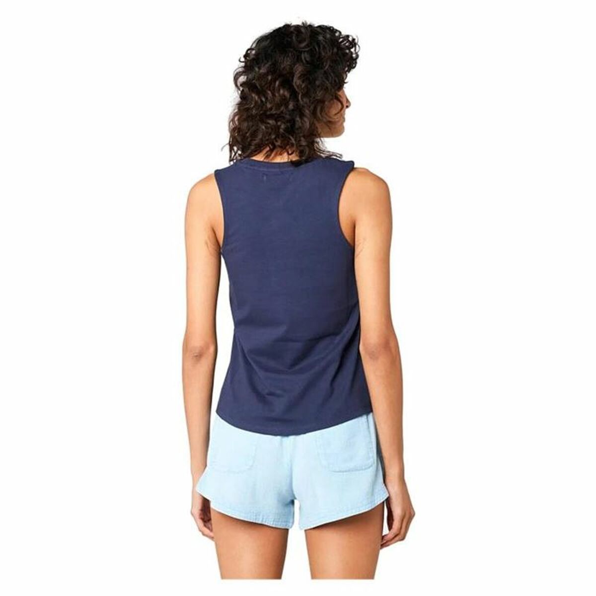 Women’s Short Sleeve T-Shirt Rip Curl Re-Entry Crew Tee Navy Blue-2