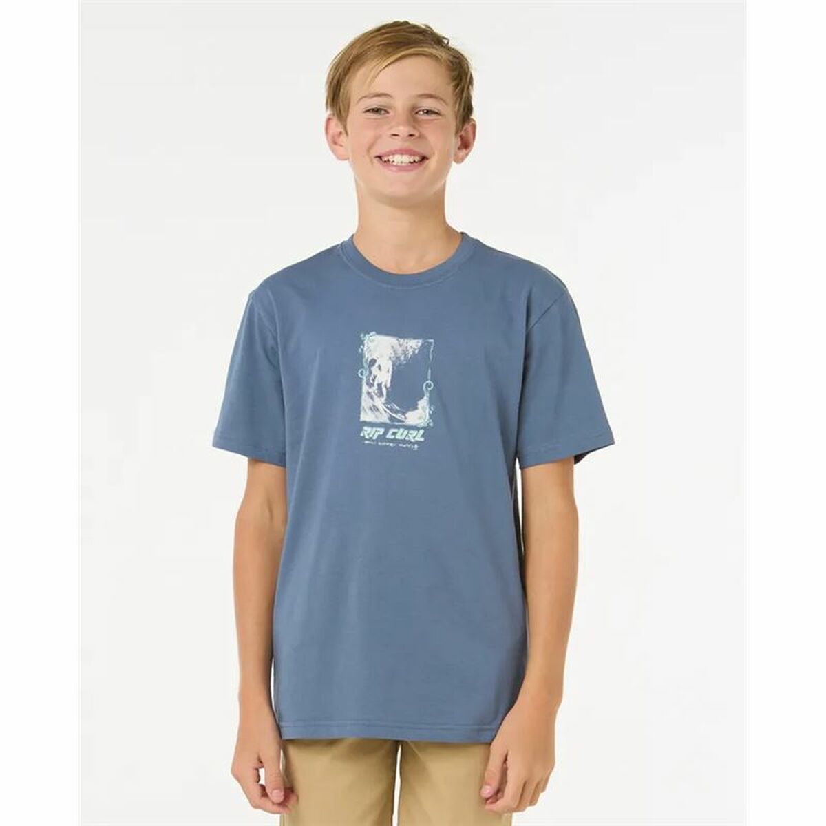 Child's Short Sleeve T-Shirt Rip Curl Raw Energy Frame Tee-4