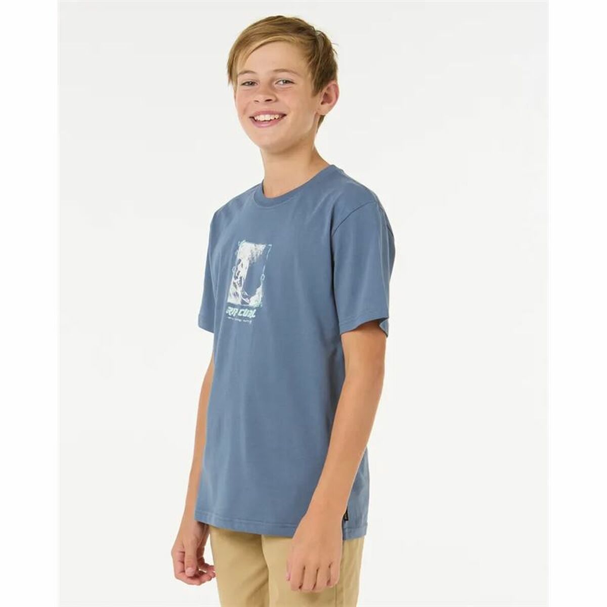 Child's Short Sleeve T-Shirt Rip Curl Raw Energy Frame Tee-3