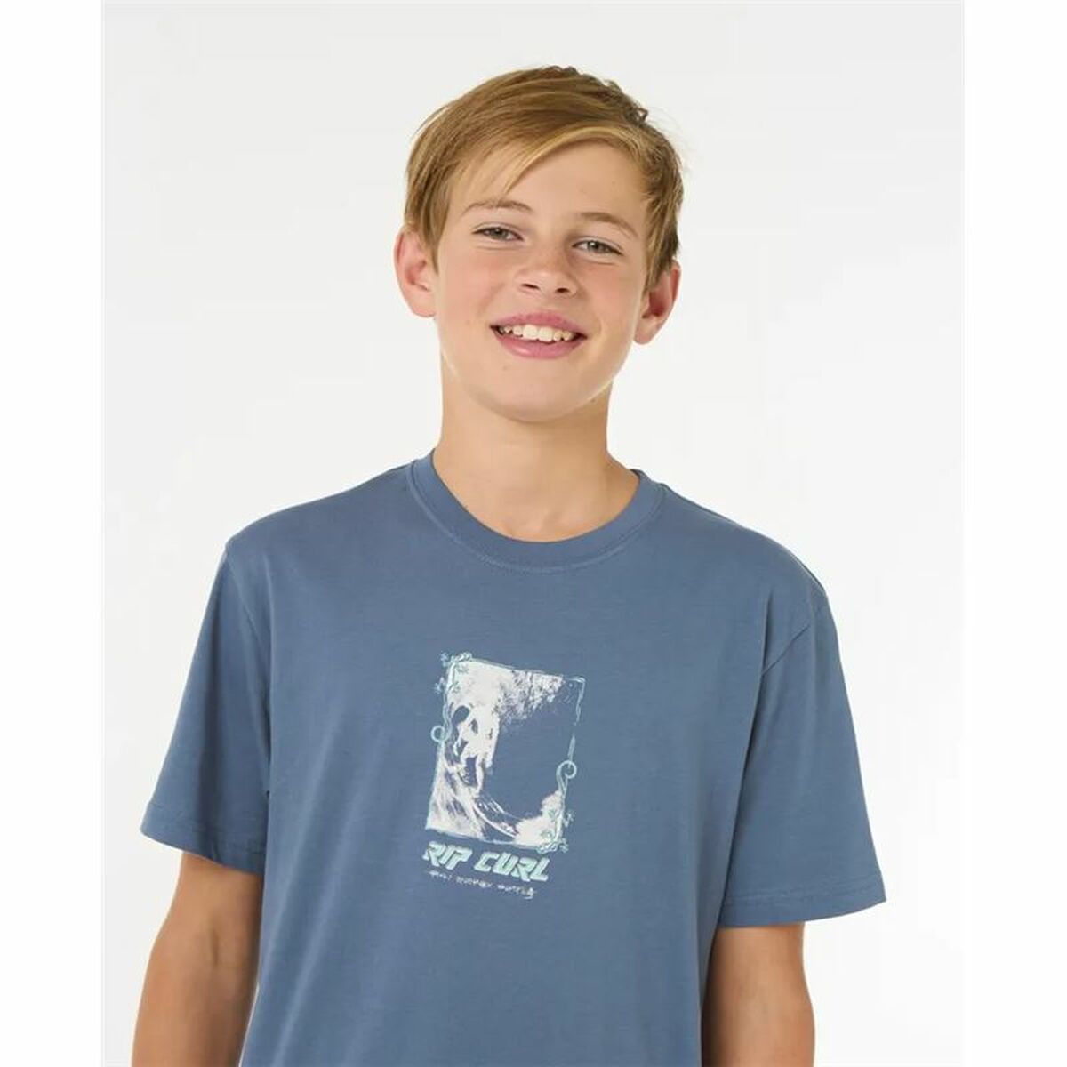 Child's Short Sleeve T-Shirt Rip Curl Raw Energy Frame Tee-2