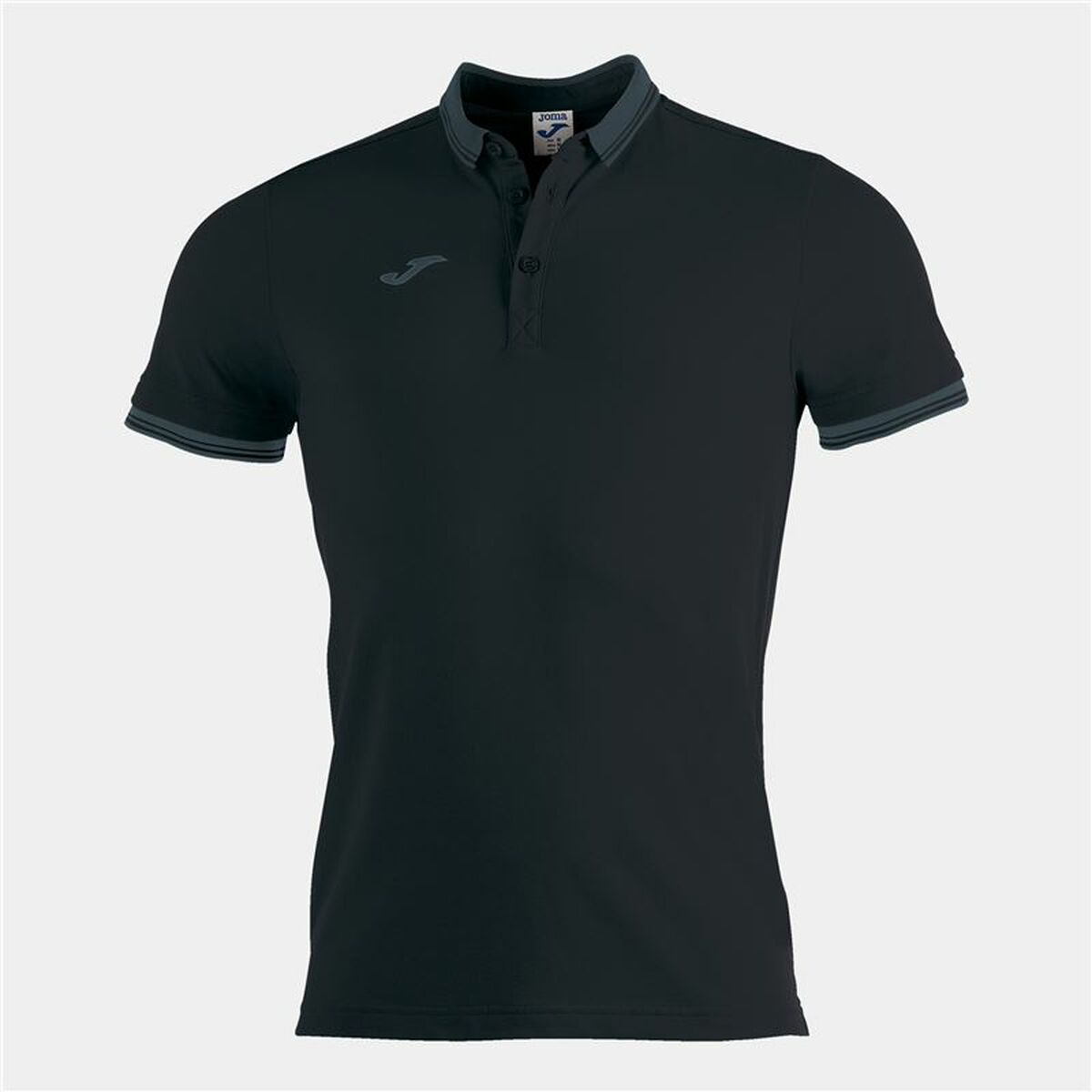 Children’s Short Sleeve Polo Shirt Joma Sport Bali II Black-0