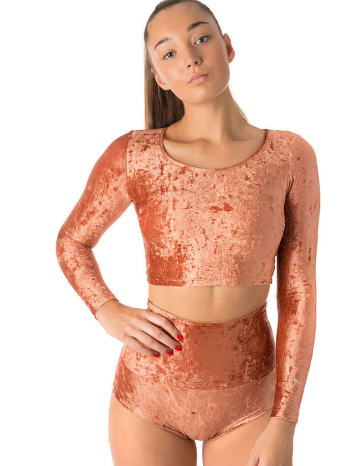 Velvet crop top Pavi-14
