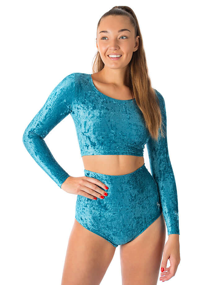 Velvet crop top Pavi-5