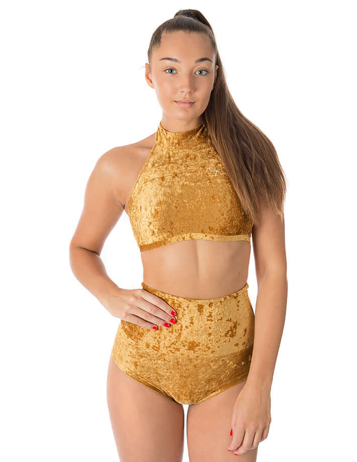 Velvet halter top Lisette-7