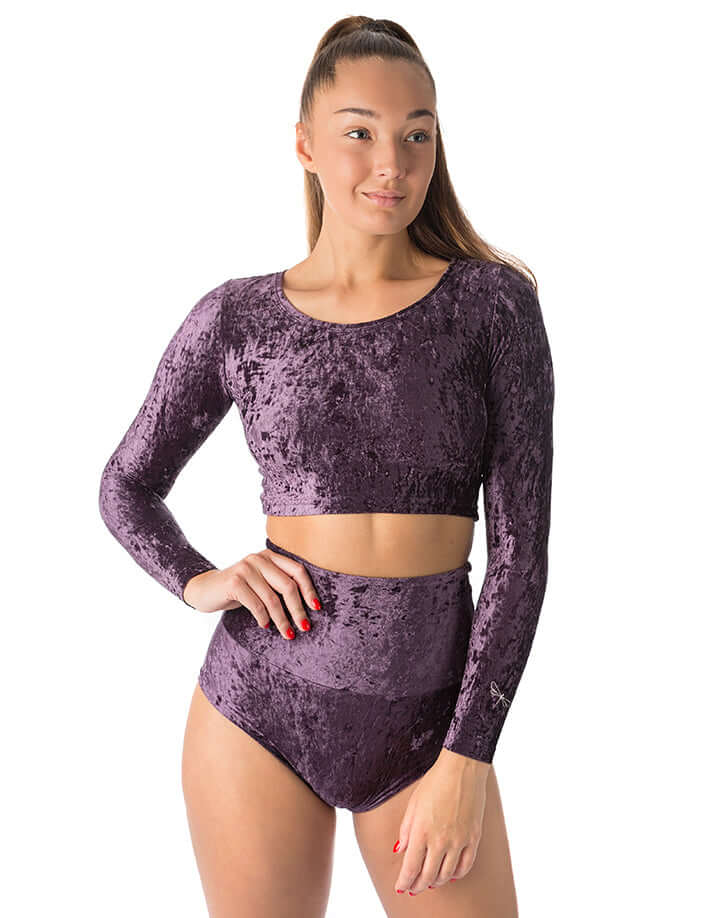 Velvet crop top Pavi-9