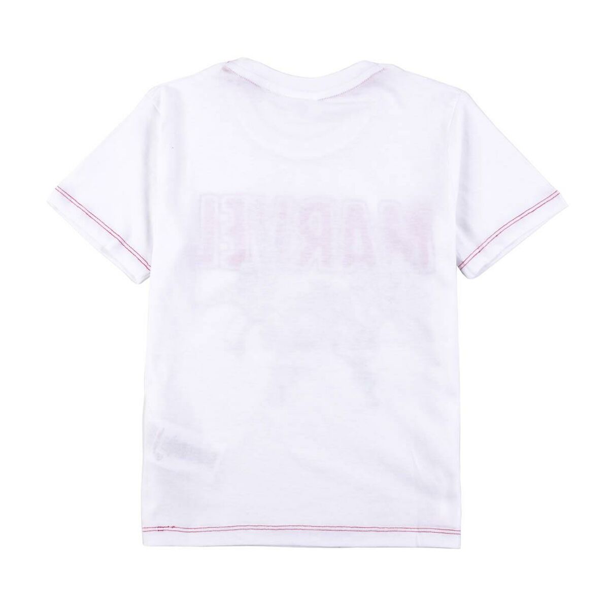 Child's Short Sleeve T-Shirt Marvel White-1