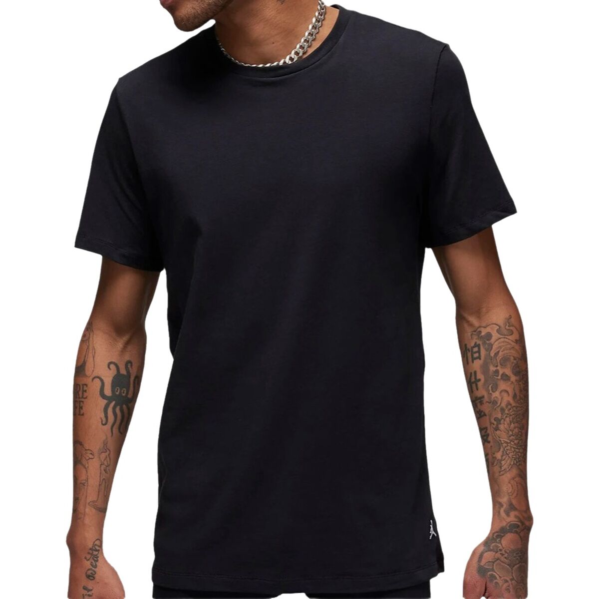 Men’s Short Sleeve T-Shirt Nike Flight Base Tee JM0625 023 Black-0