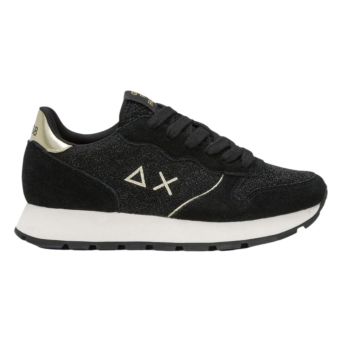 Women's casual trainers SUN68 ALLY GLITTER TEXTILE Z44204 11 Black-0
