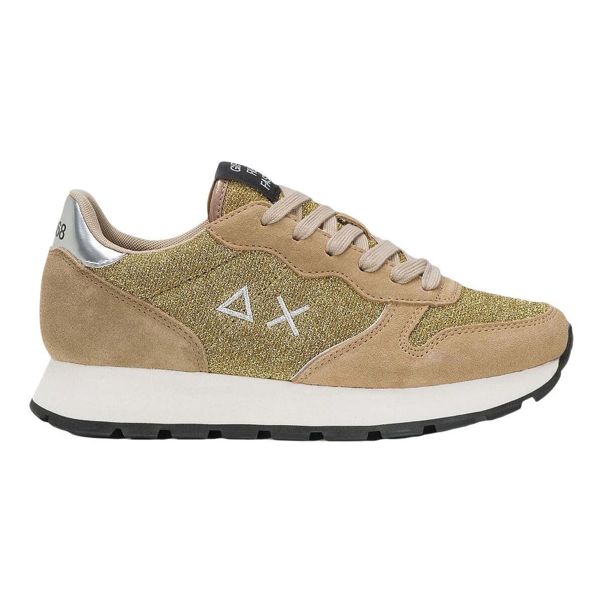 Women's casual trainers SUN68 ALLY GLITTER TEXTILE Z44204 Brown-0