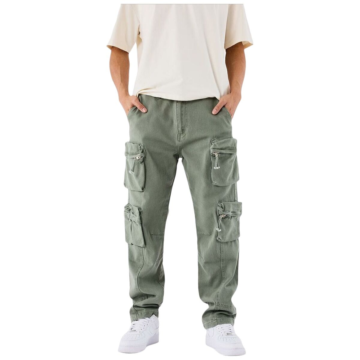 Trousers Project X Paris PROJECT JOG PANT T249042 OG Green-0