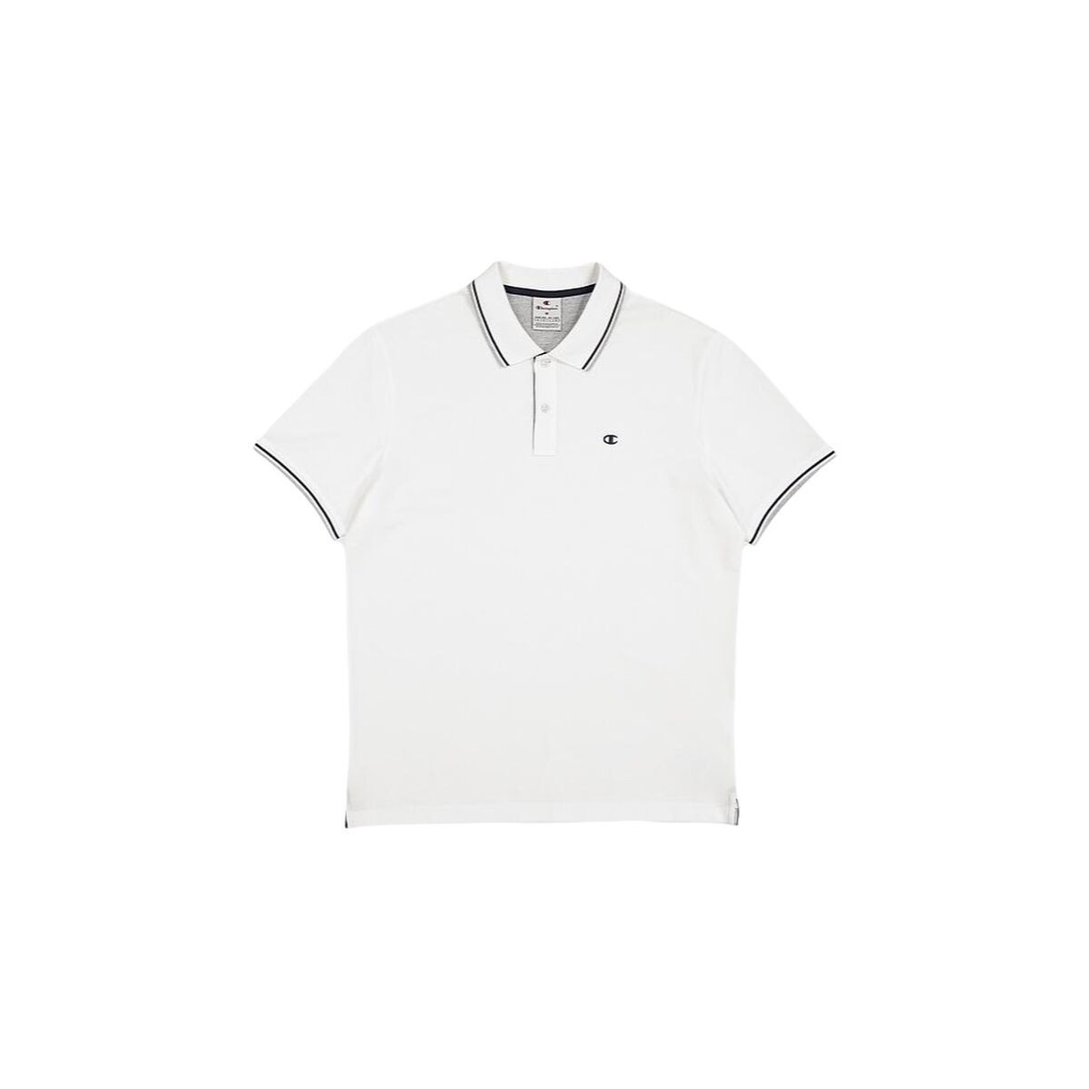 Men’s Short Sleeve Polo Shirt Champion CHAMPION POLO 220897 White-0