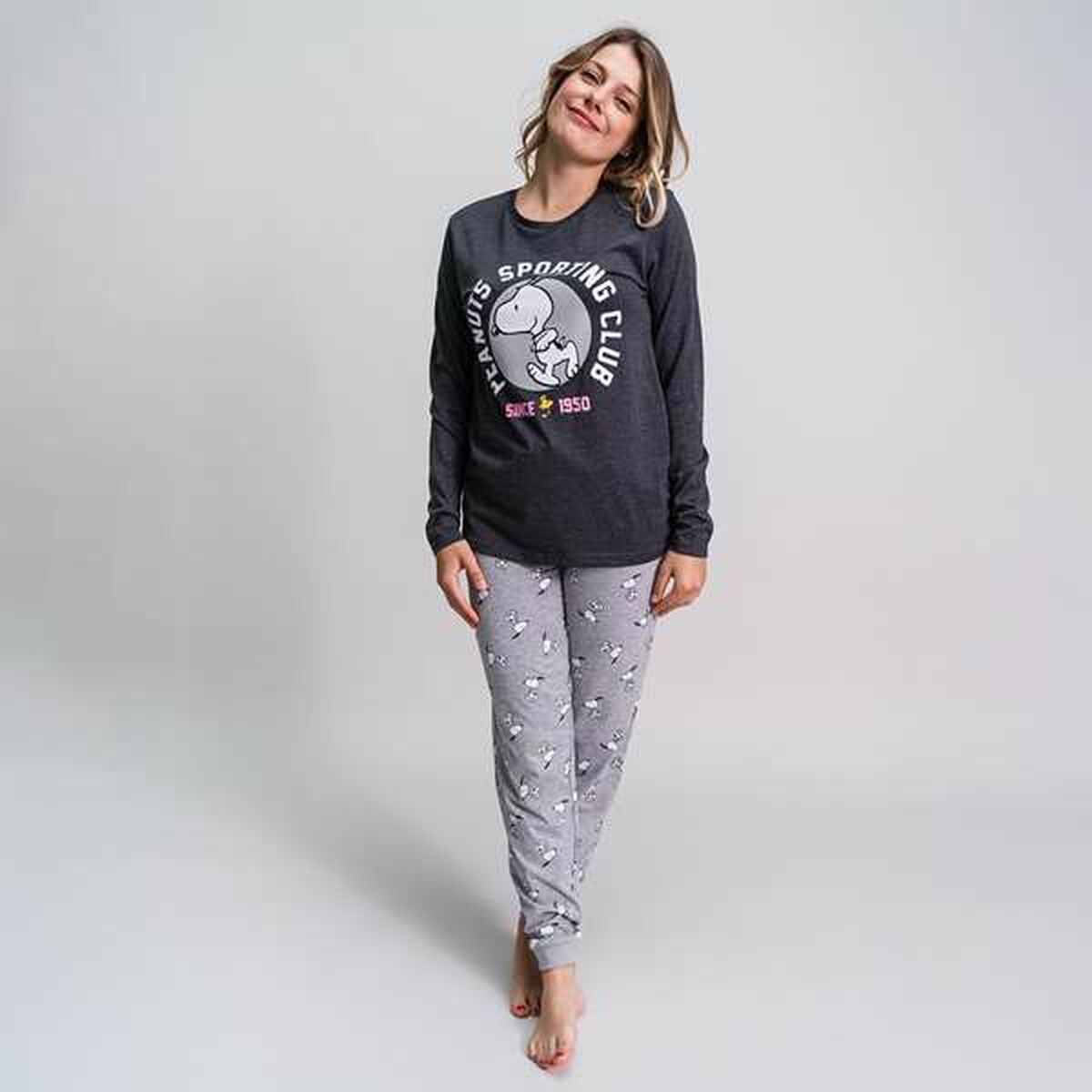 Pyjama Snoopy Grey-1