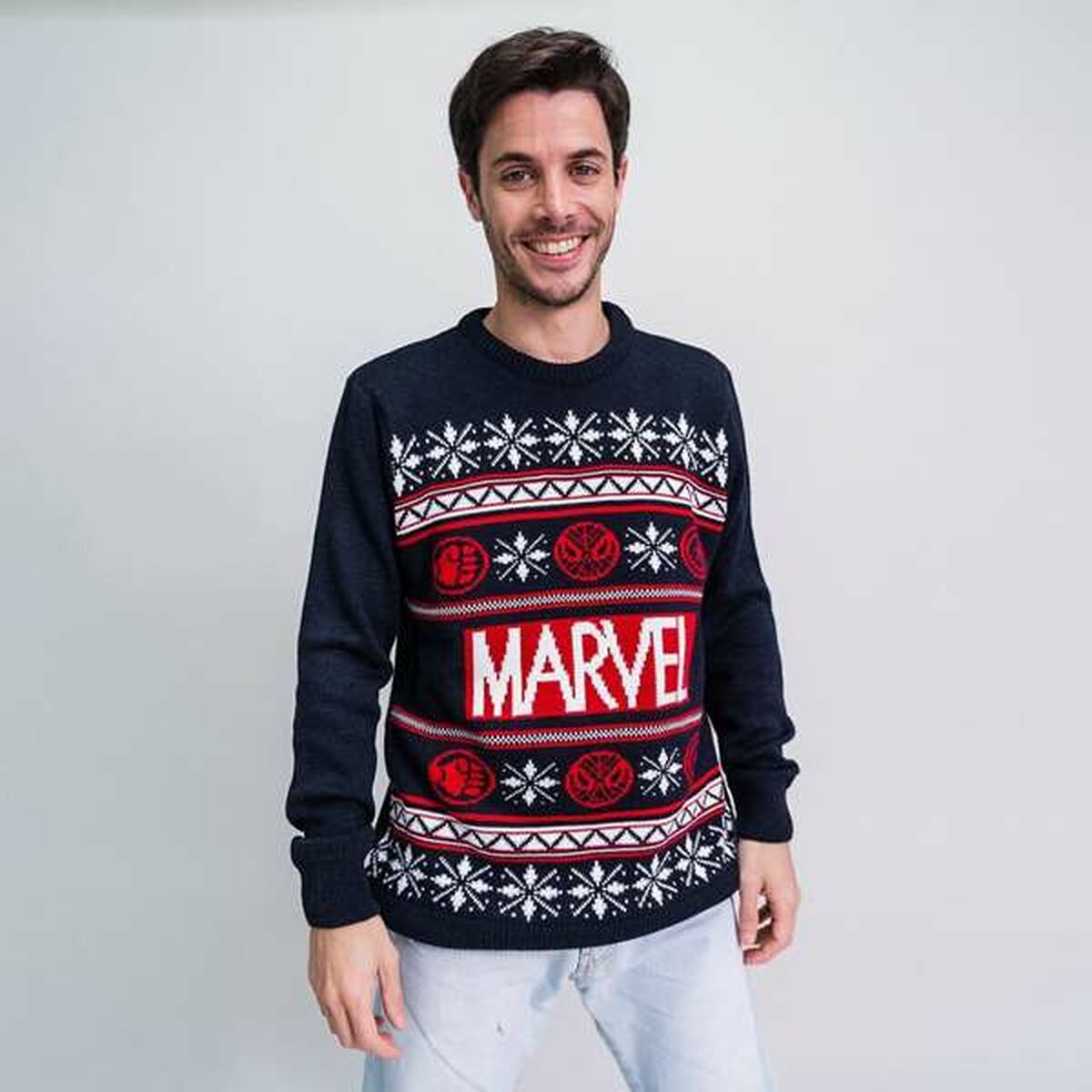 Unisex Jumper Marvel Dark blue-1