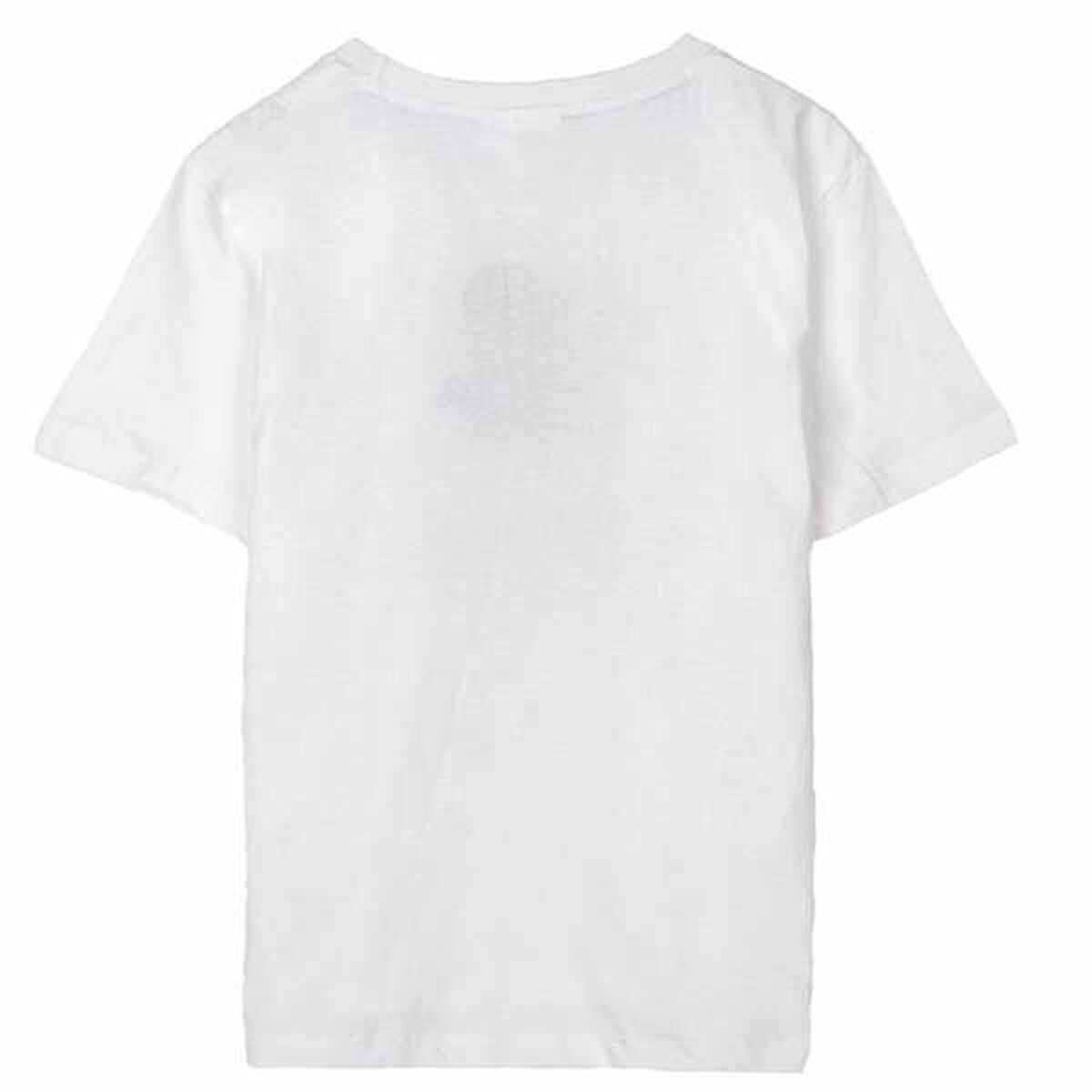 Children’s Short Sleeve T-Shirt Stitch White-3
