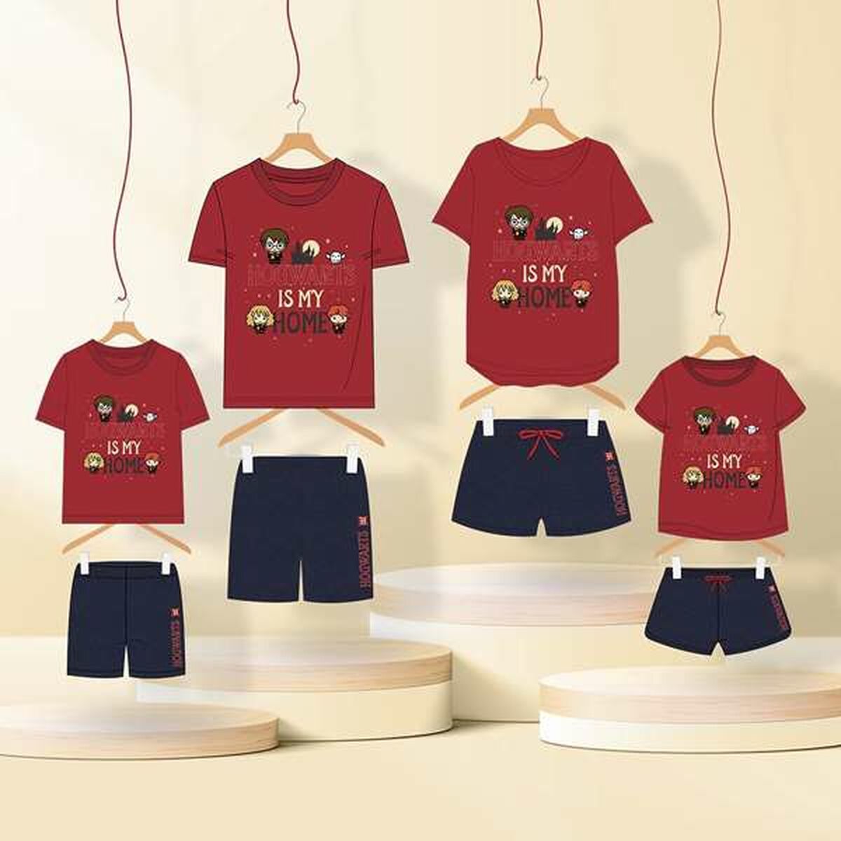 Pyjama Harry Potter Dark Red-1