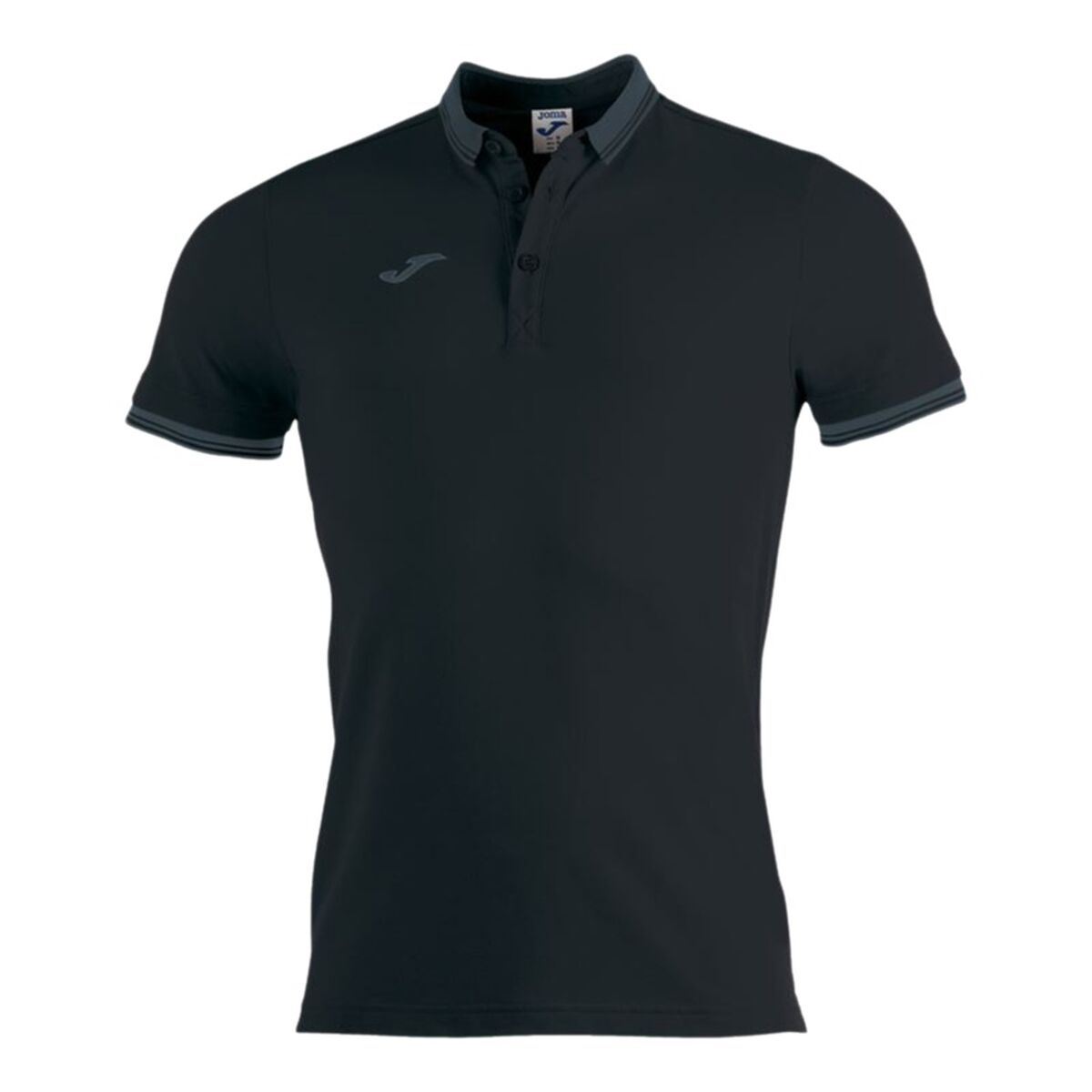 Children’s Short Sleeve Polo Shirt Joma Sport Bali II Black-2