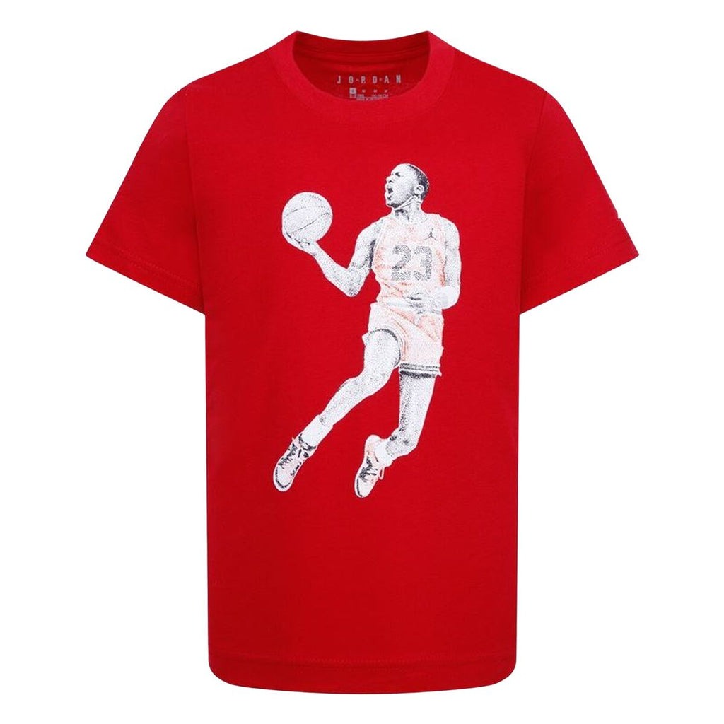 Child's Short Sleeve T-Shirt Jordan Air Jordan Dots Ss Red-0