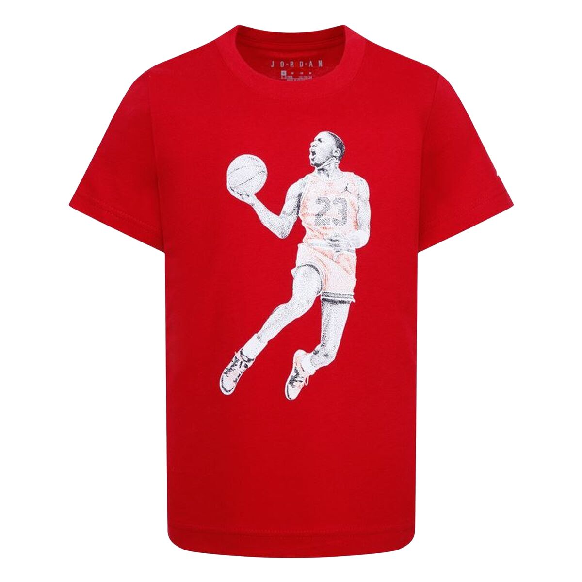 Child's Short Sleeve T-Shirt Jordan Air Jordan Dots Ss Red-0