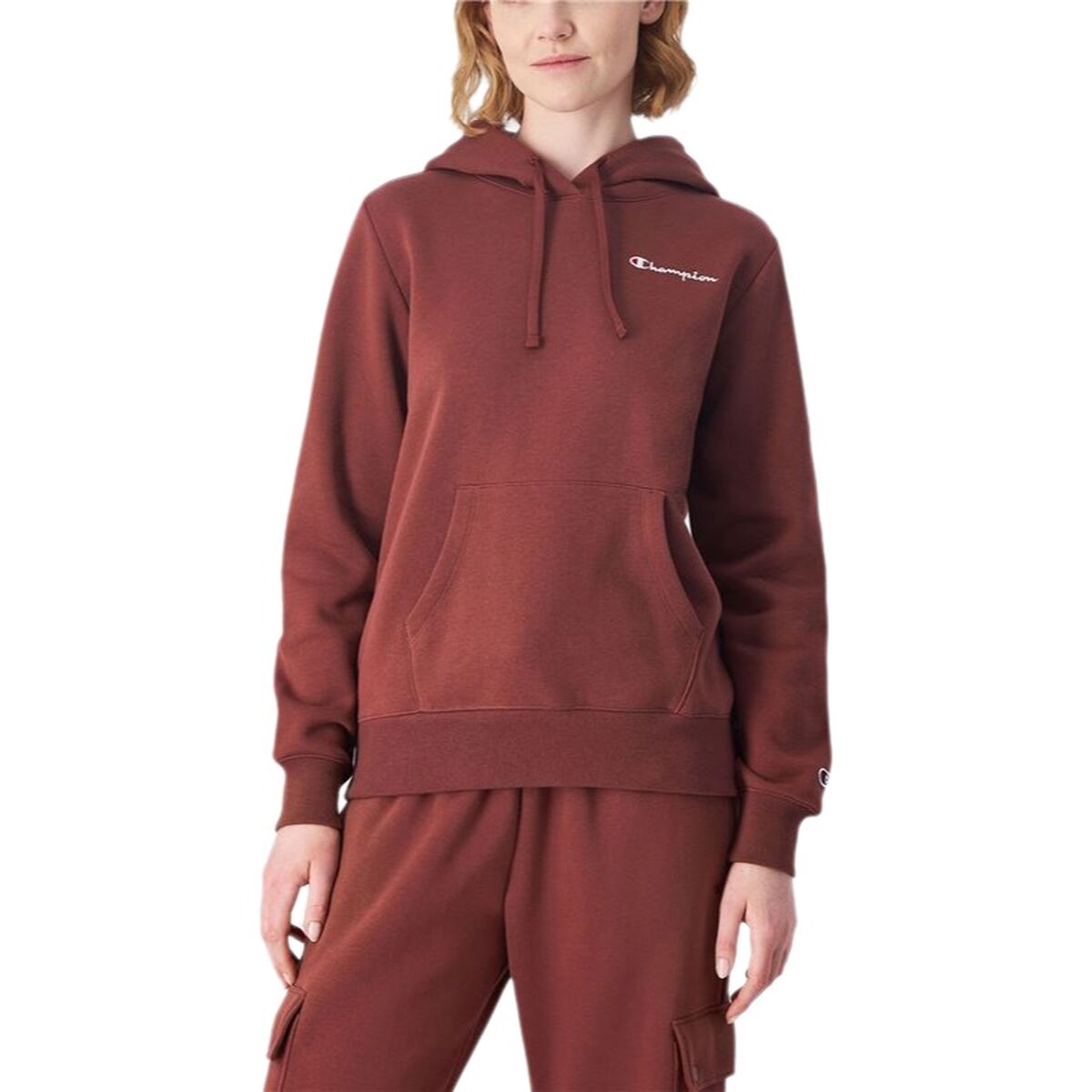 Women’s Hoodie Champion Brown-0