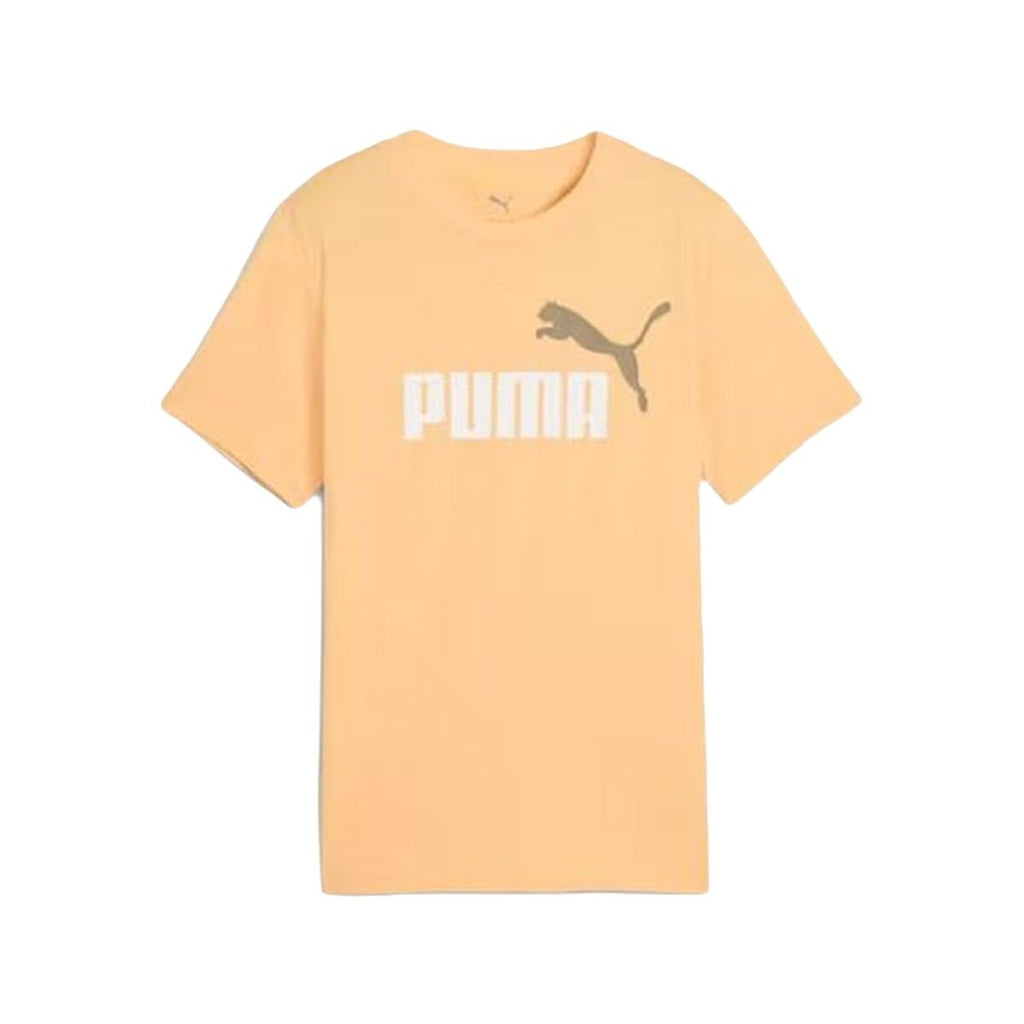 Child's Short Sleeve T-Shirt Puma Essentials 2 Beige-0