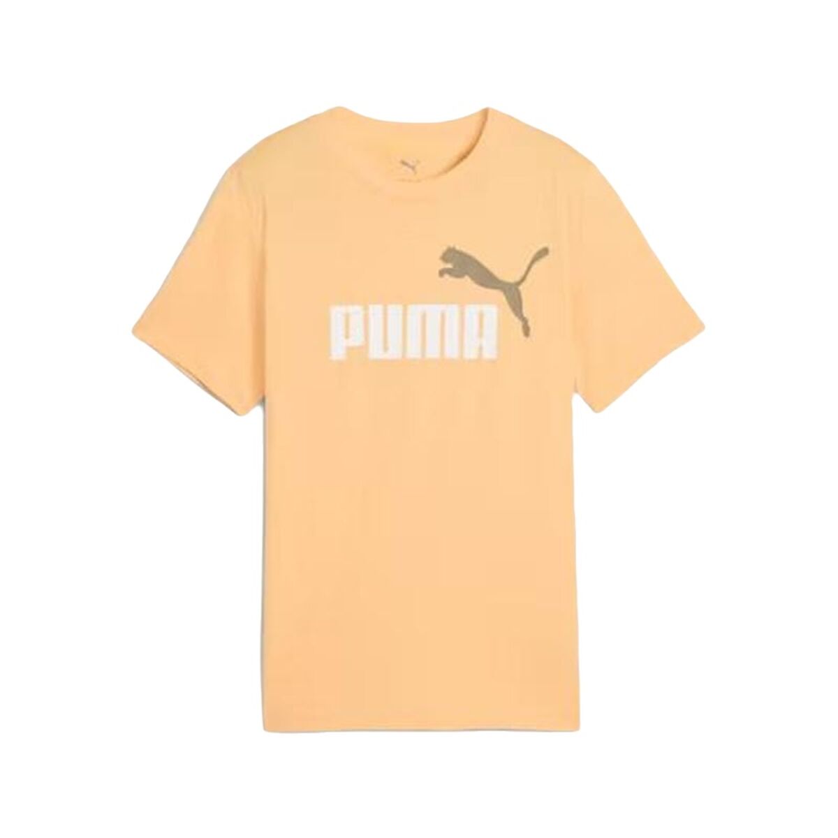Child's Short Sleeve T-Shirt Puma Essentials 2 Beige-0