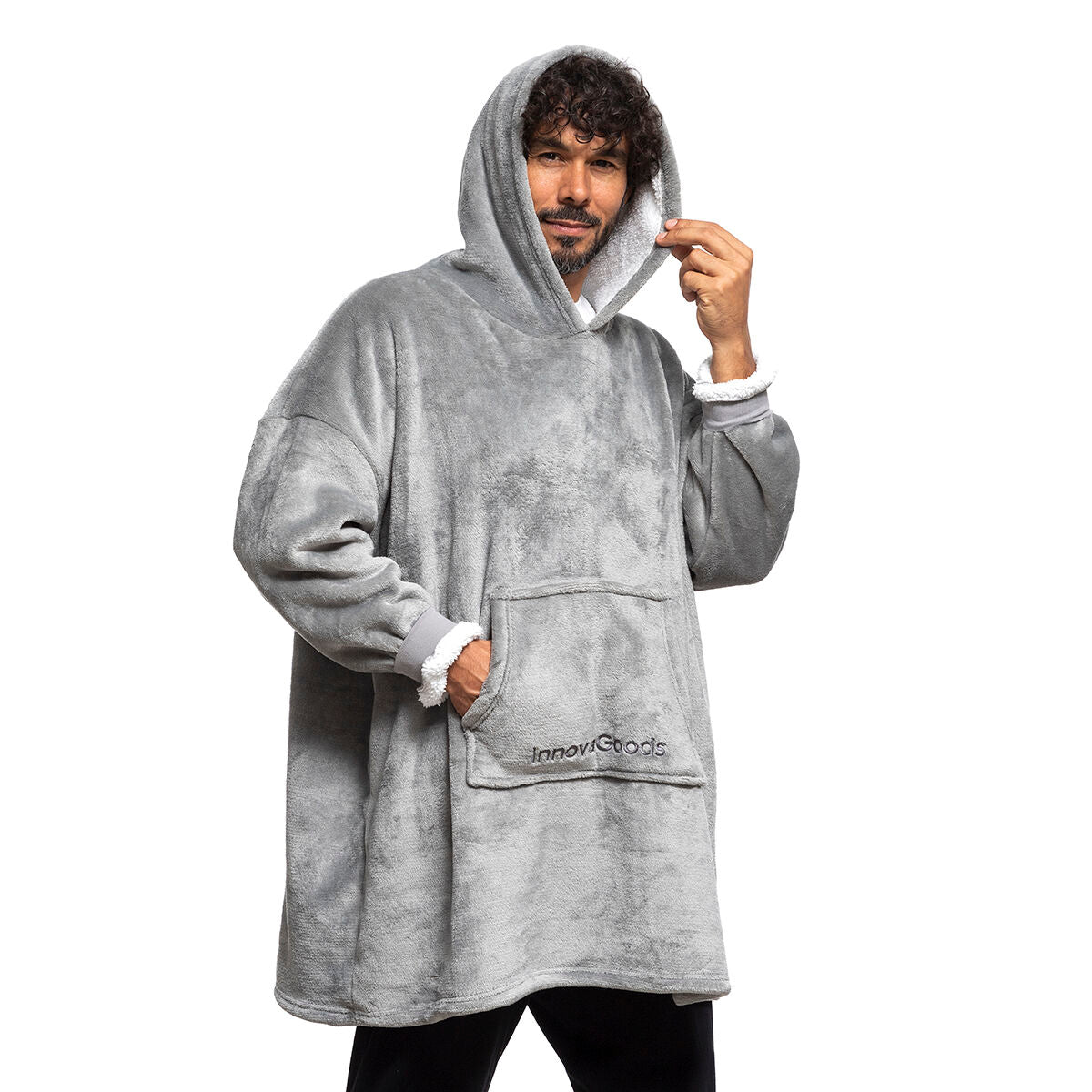 Oversized Sweatshirt Blanket with Fleece Lining Swug InnovaGoods-4