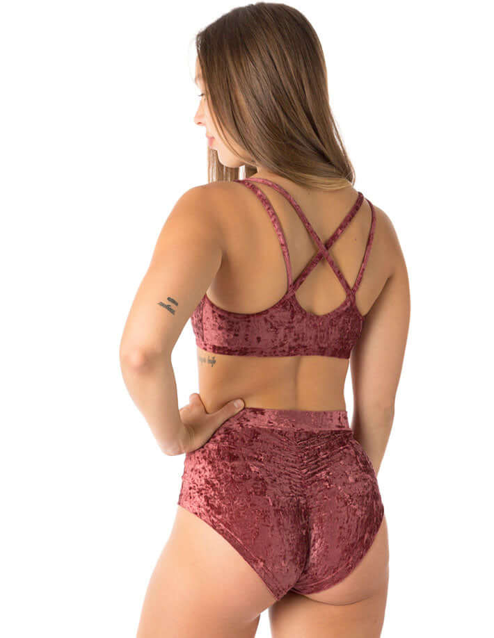 Velvet pole shorts Lola-6