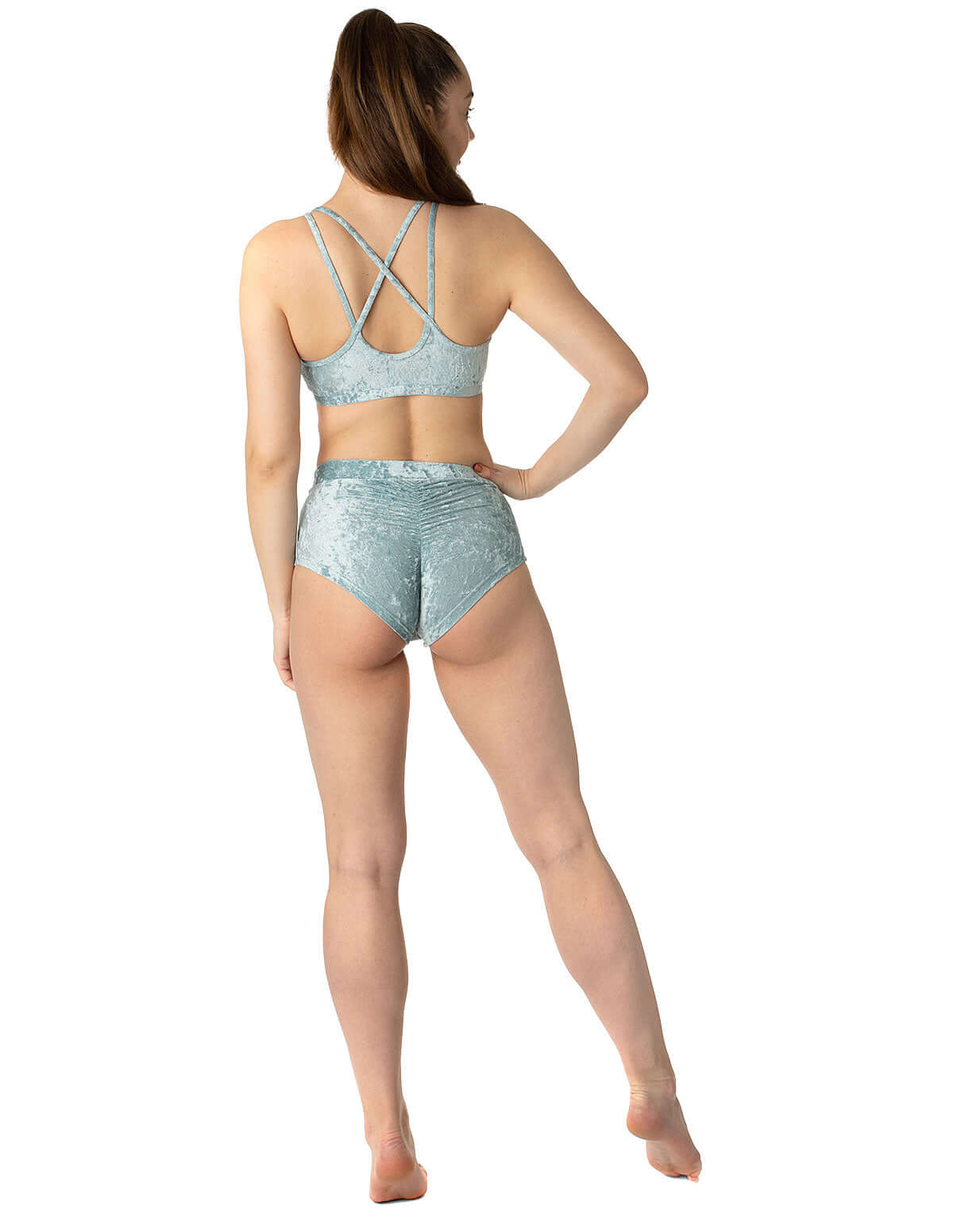 Velvet pole shorts Lola-3