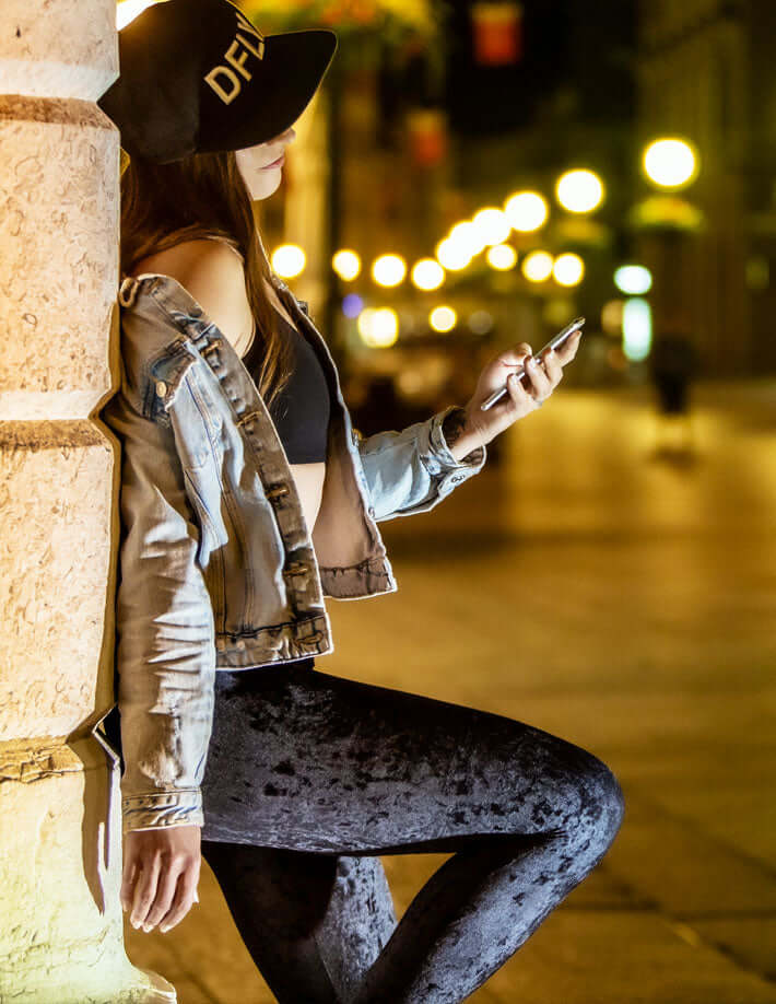 Velvet leggings Adriana-0