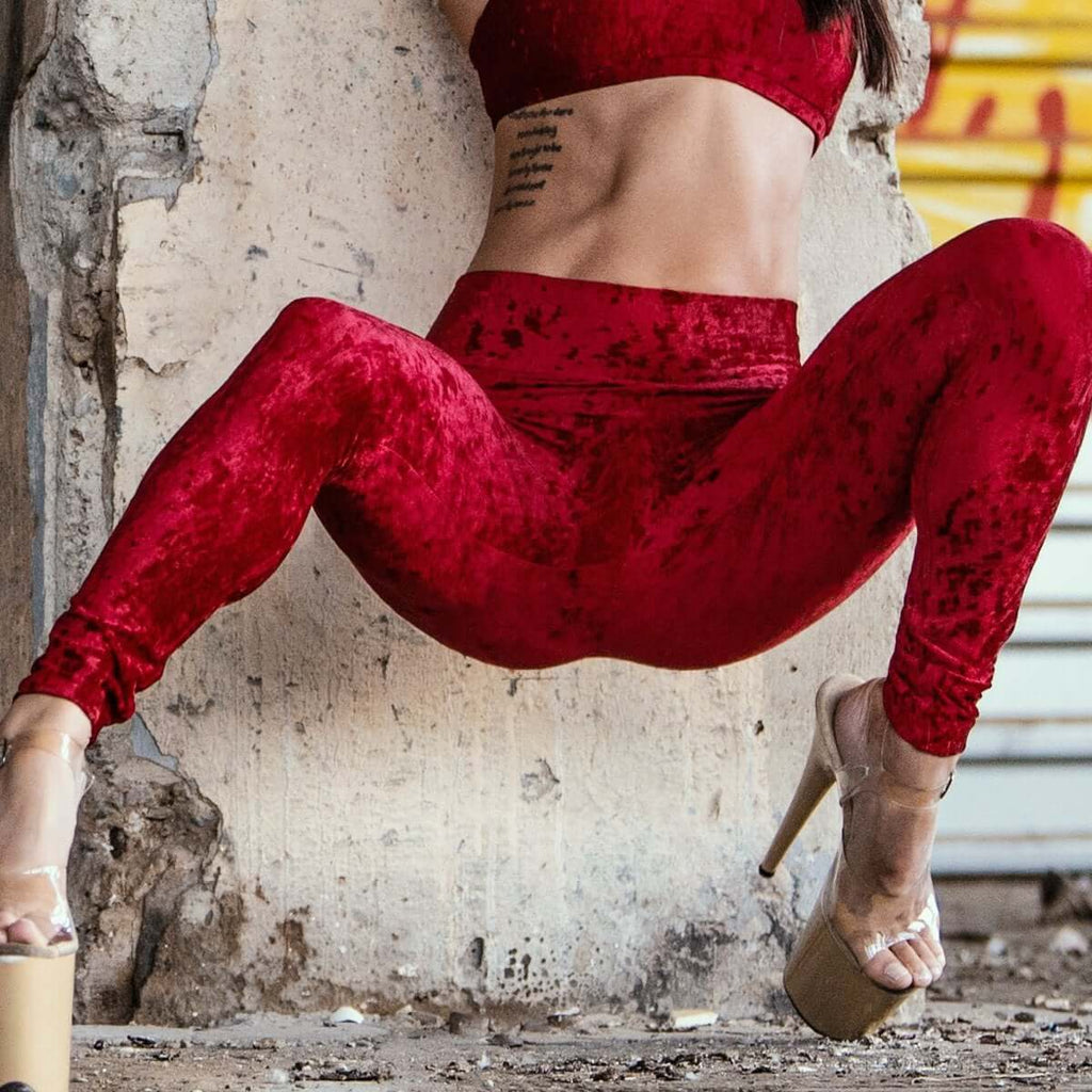 Velvet leggings Adriana-8