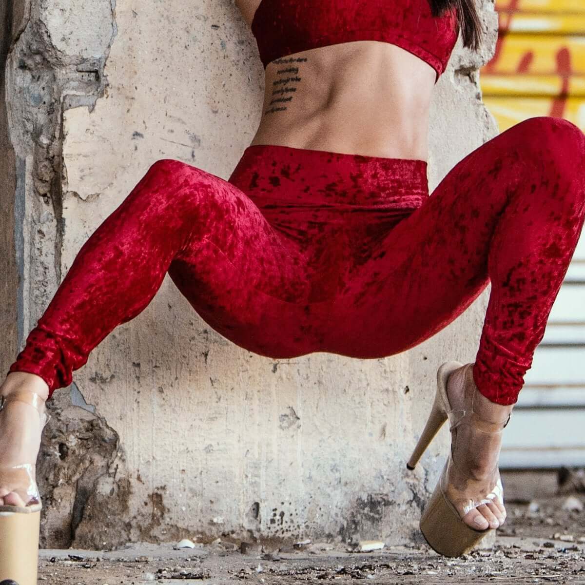 Velvet leggings Adriana-8