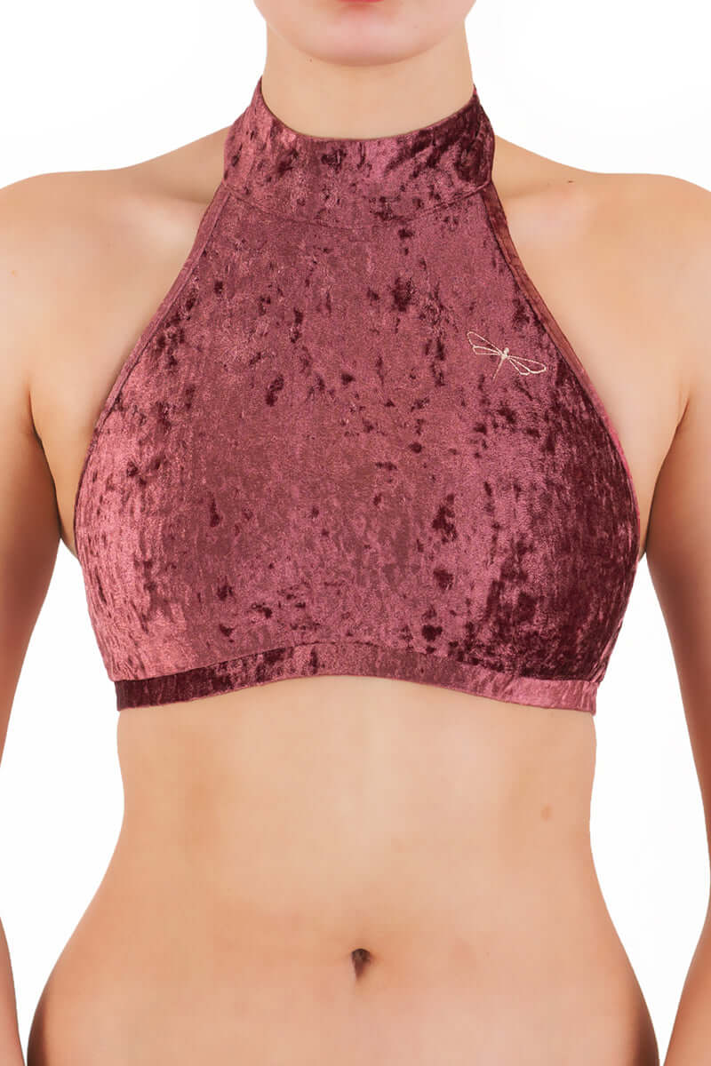 Velvet halter top Lisette-8