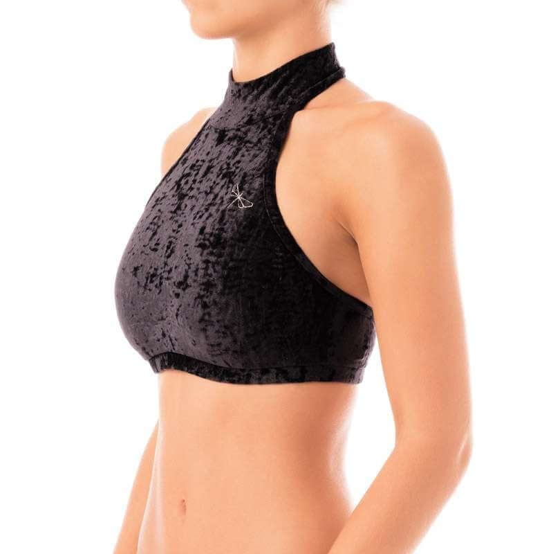 Velvet halter top Lisette-4