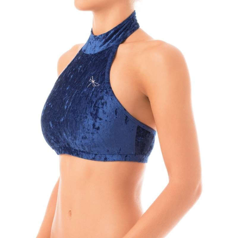 Velvet halter top Lisette-11