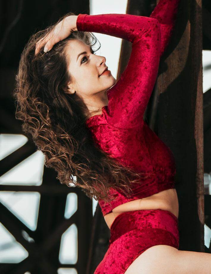 Velvet crop top Pavi-4