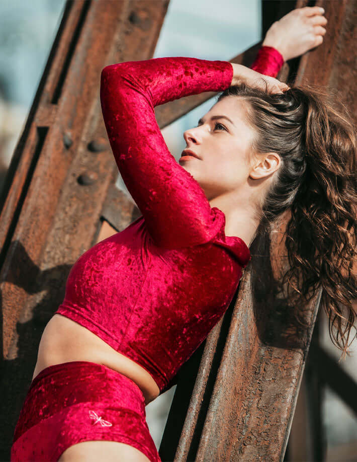 Velvet crop top Pavi-0