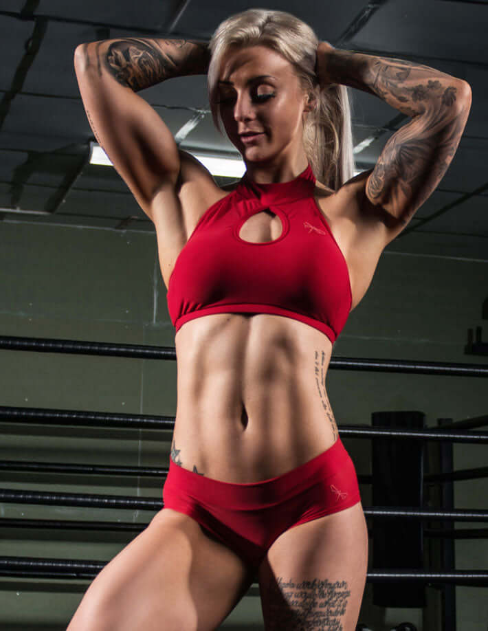 High neck sports bra Terri-5